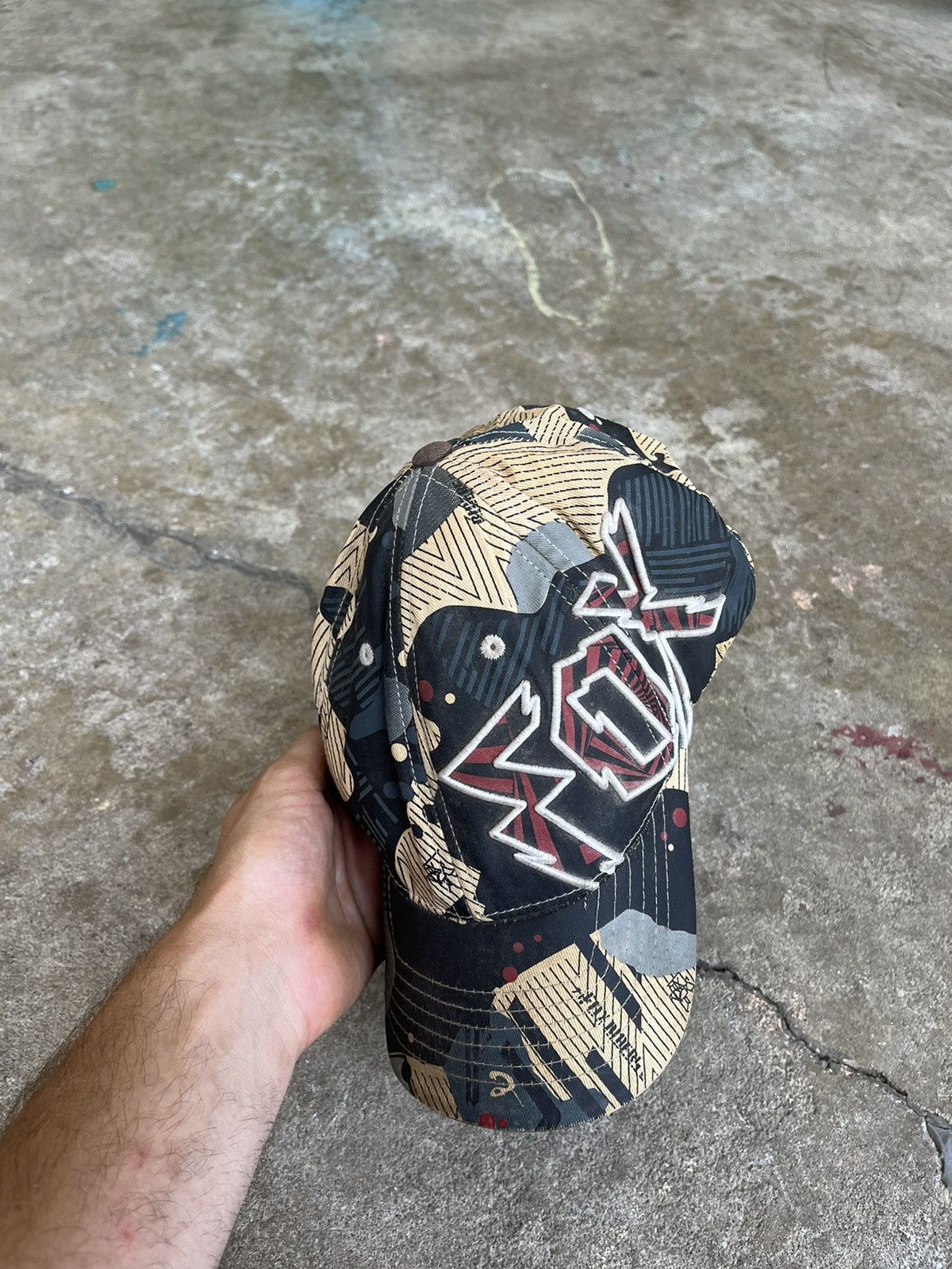 Affliction × Fox Racing × Southpole Crazy Y2K Grunge Embroidered Fox Fitted Cap Size ONE SIZE - 7 Thumbnail