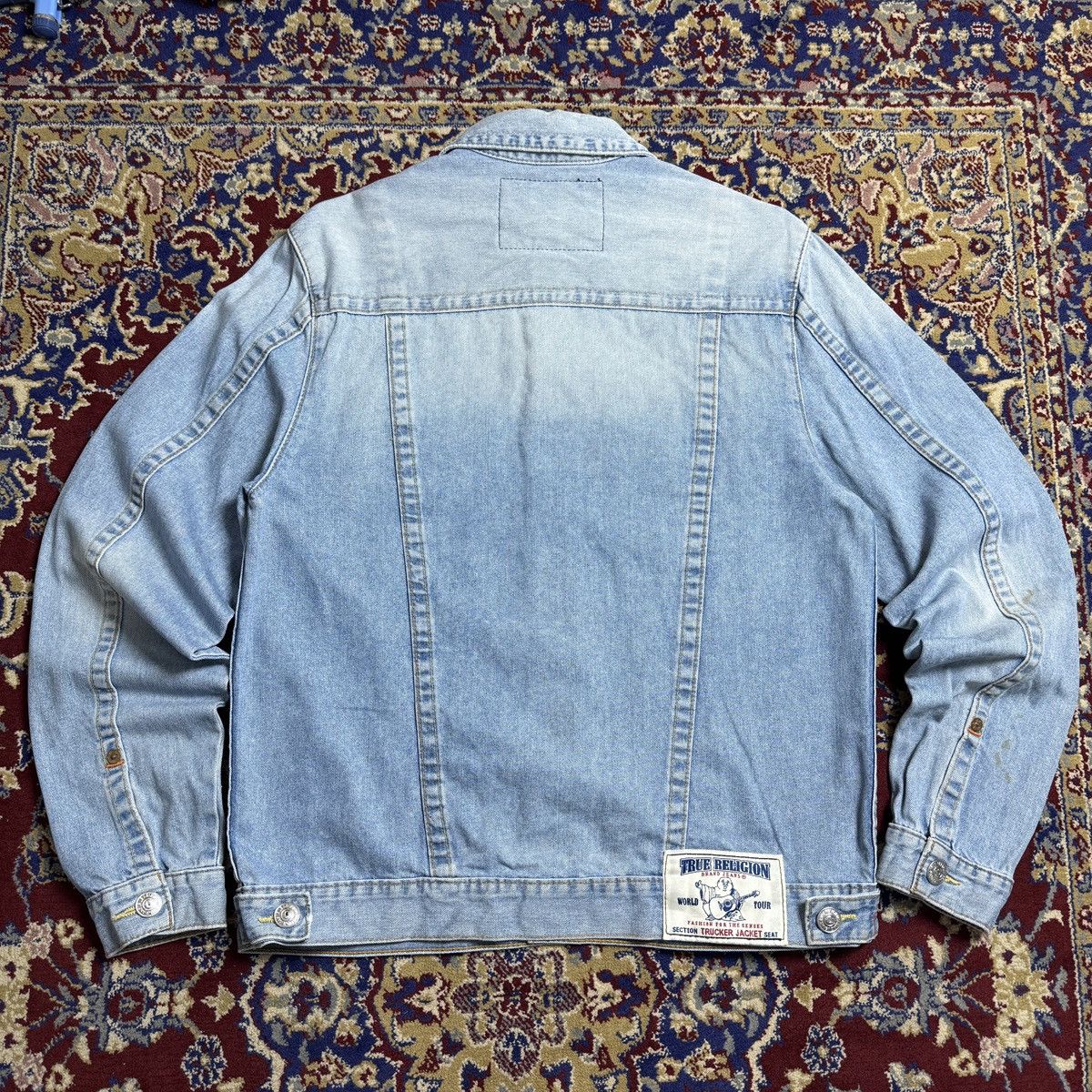 True Religion True Religion Trucker Jeans Jacket Levis type 3 style Y2k Size US L / EU 52-54 / 3 - 3 Thumbnail