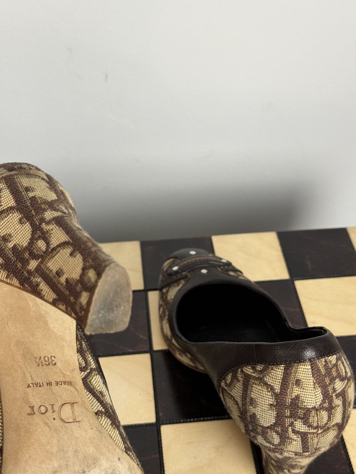 Dior Christian Dior monogram y2k heel boots original luxury item Size US 5.5 / IT 35.5 - 5 Thumbnail