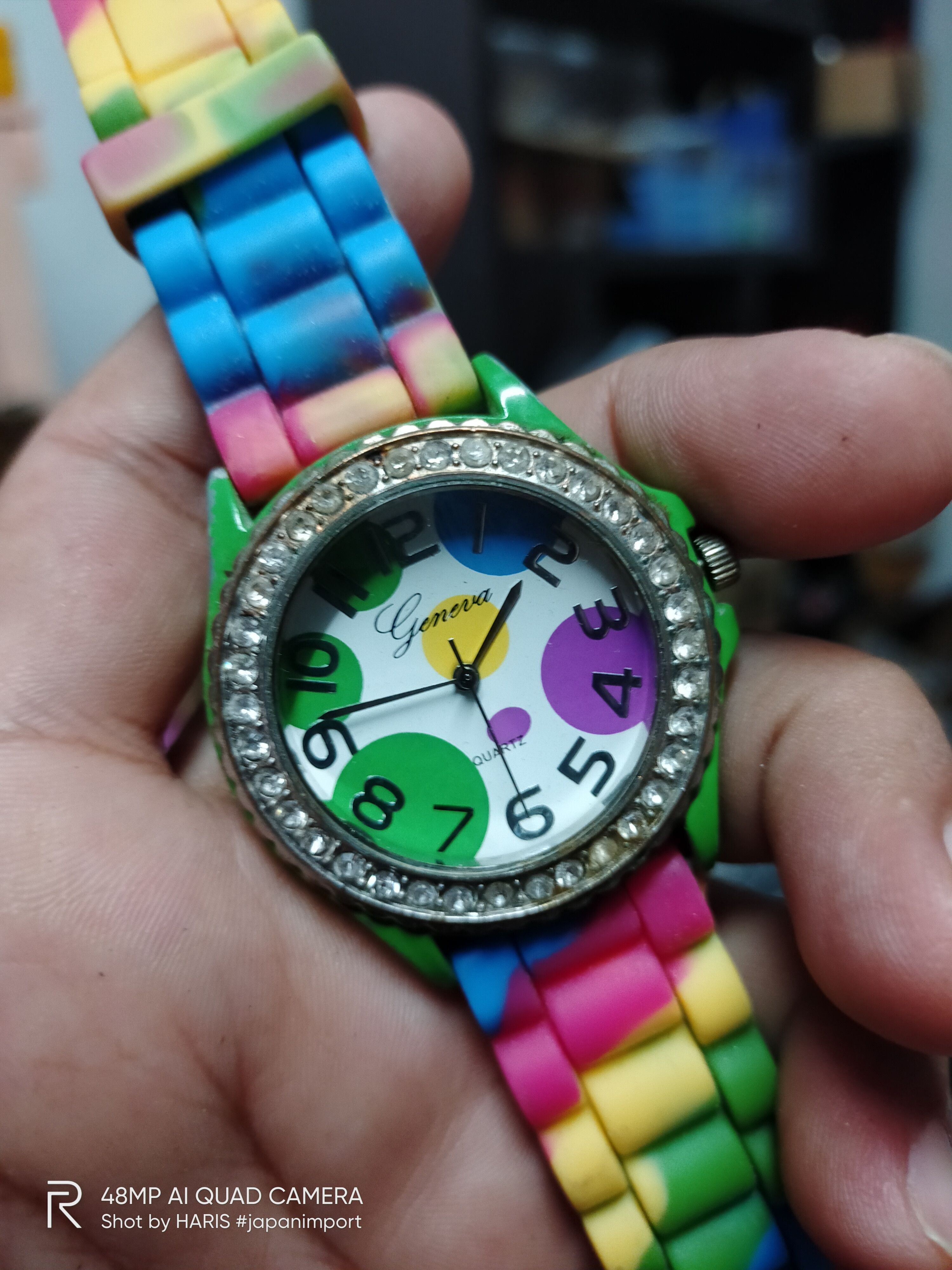 image of Very Rare Geneva Quartz Watch Multiple Color, Women's