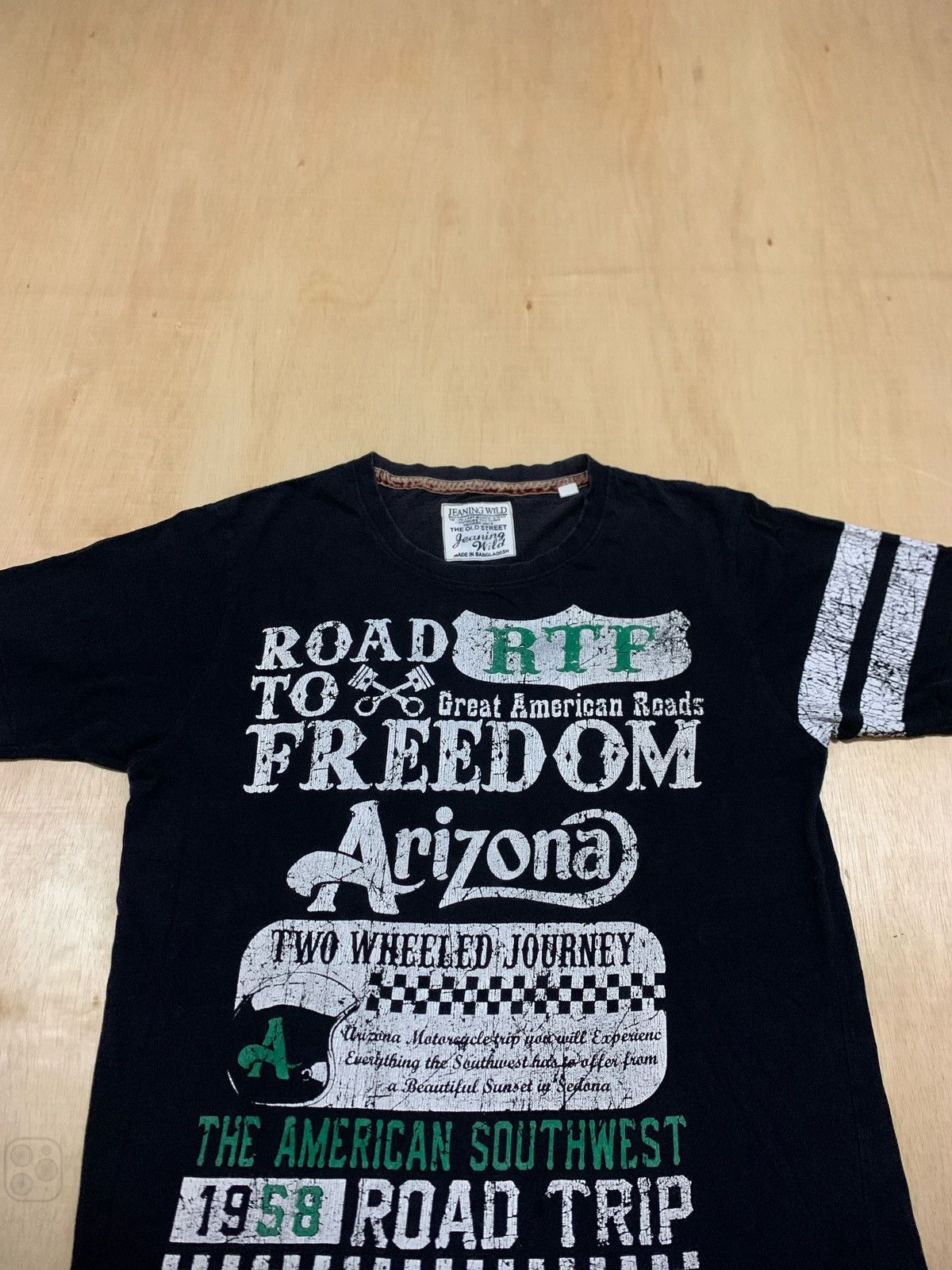If Six Was Nine × Indian Motorcycle × Japanese Brand Y2k Jeaning Wild Motorcycle Tshirt Size US M / EU 48-50 / 2 - 2 Thumbnail