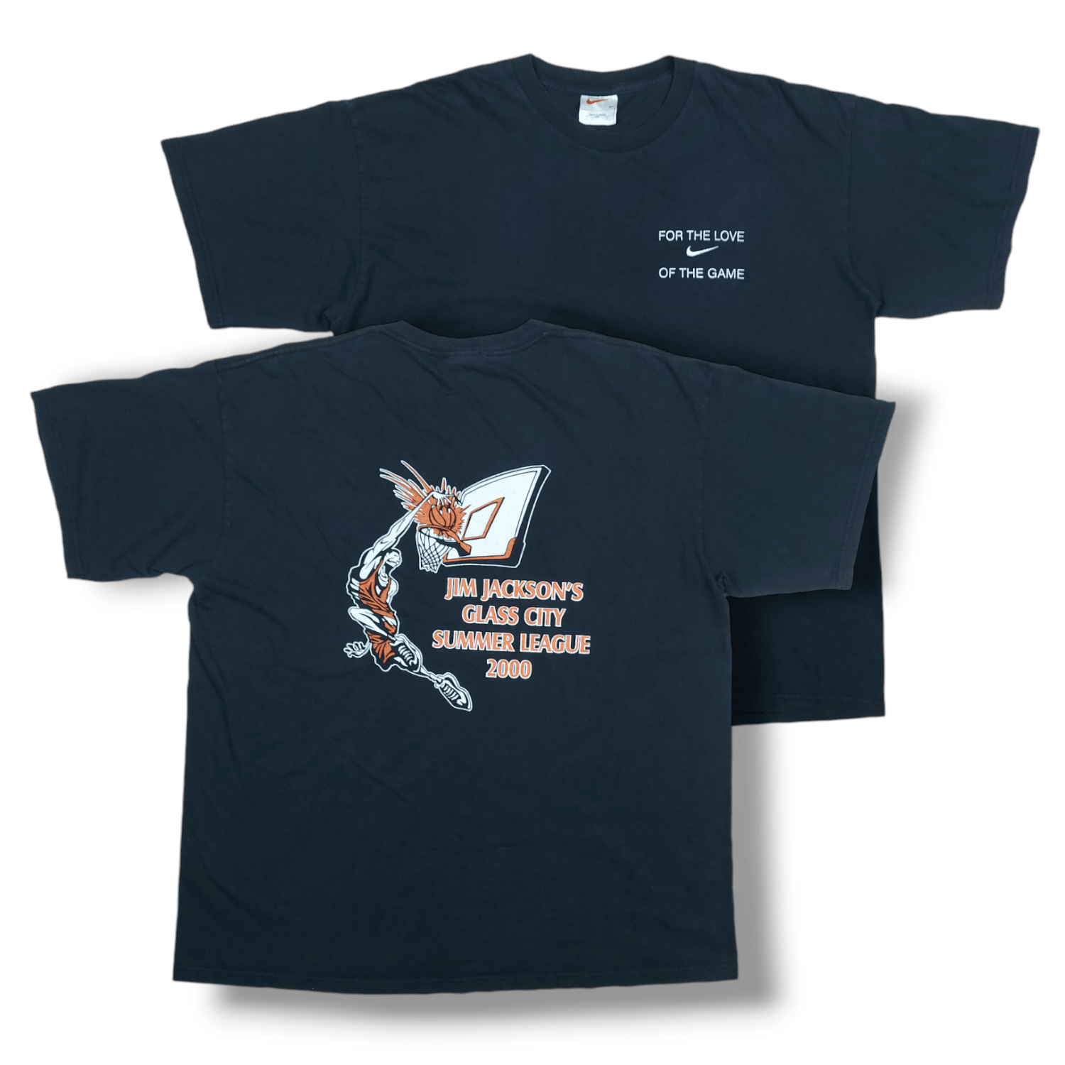 NBA × Nike × Vintage VTG 90s Y2K Nike Jim Jackson For The Love Of the Game TEE Size US XL / EU 56 / 4 - 1 Thumbnail