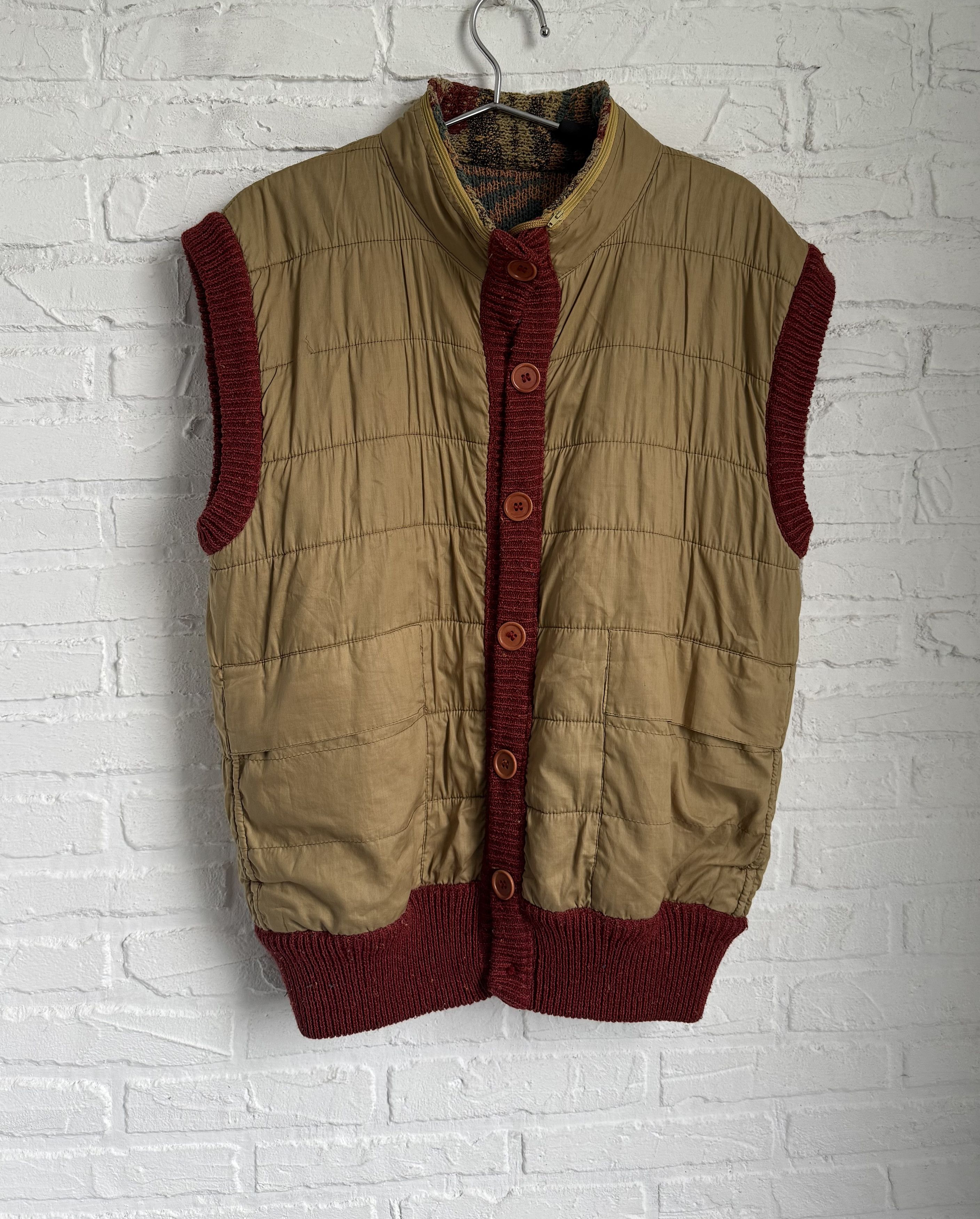 Missoni Vintage Missoni Uomo Reversible Vest Knit & Gilet jacket Size US S / EU 44-46 / 1 - 7 Thumbnail