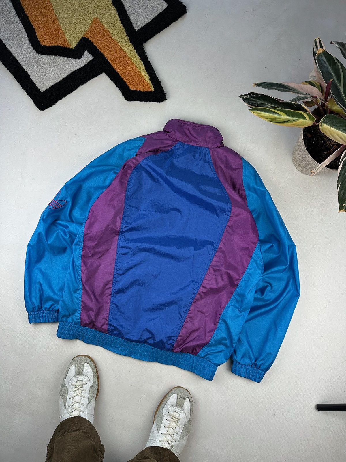 Adidas × Vintage RARE 90s Vintage Adidas Nylon Track Suit Jacket Pants techno Size US M / EU 48-50 / 2 - 13 Thumbnail