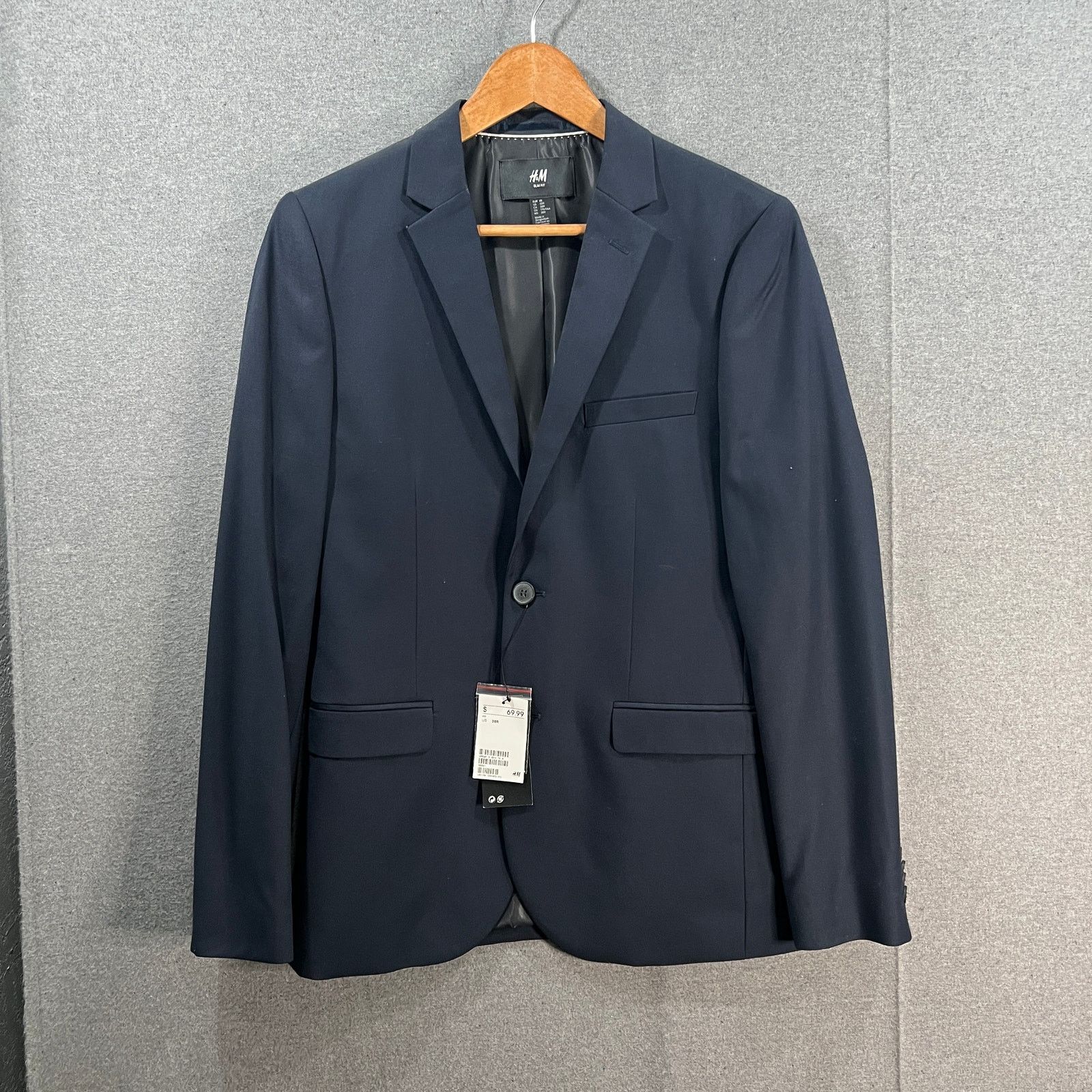 Other H&M Mens Slim Fit Suit Navy Size38R Size 38R - 1 Thumbnail