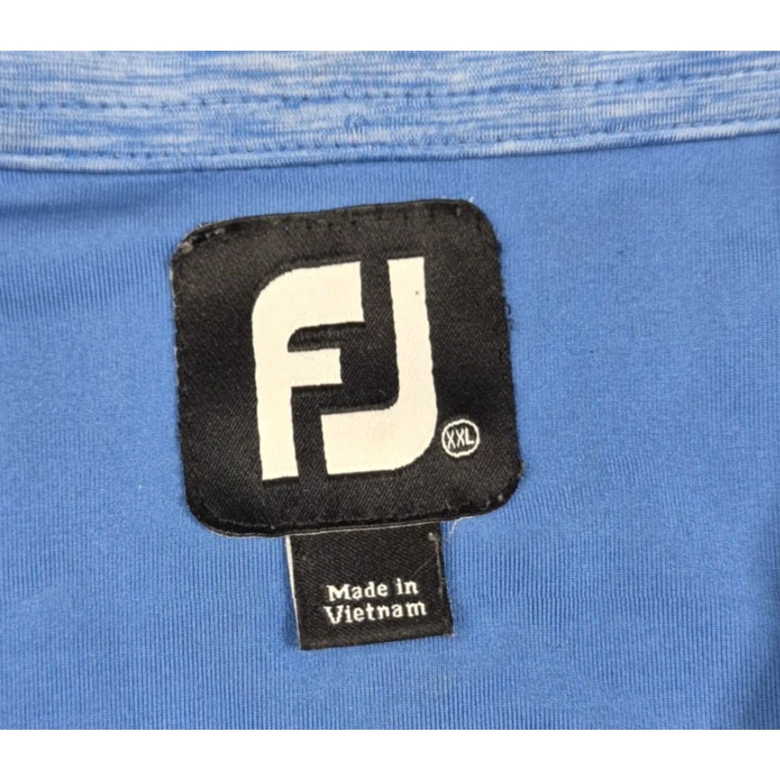 Footjoy FootJoy Polo Golf Shirt Mens 2XL Blue Stripe Performance Stretch Short Sleeve Polo Shirt Men Blue Stripe 2XL Size US XXL / EU 58 / 5 - 5 Thumbnail