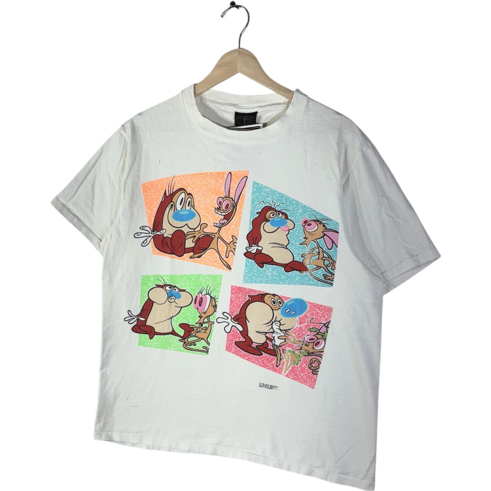 Changes Vintage Ren & Stimpy Cartoon Tee 90s Large Size US L / EU 52-54 / 3 - 3 Thumbnail
