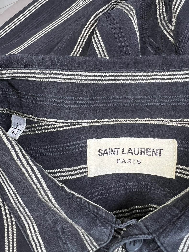Saint Laurent Paris saint laurent paris size 37 20fw mulberry silk three-stripe Size US M / EU 48-50 / 2 - 3 Thumbnail