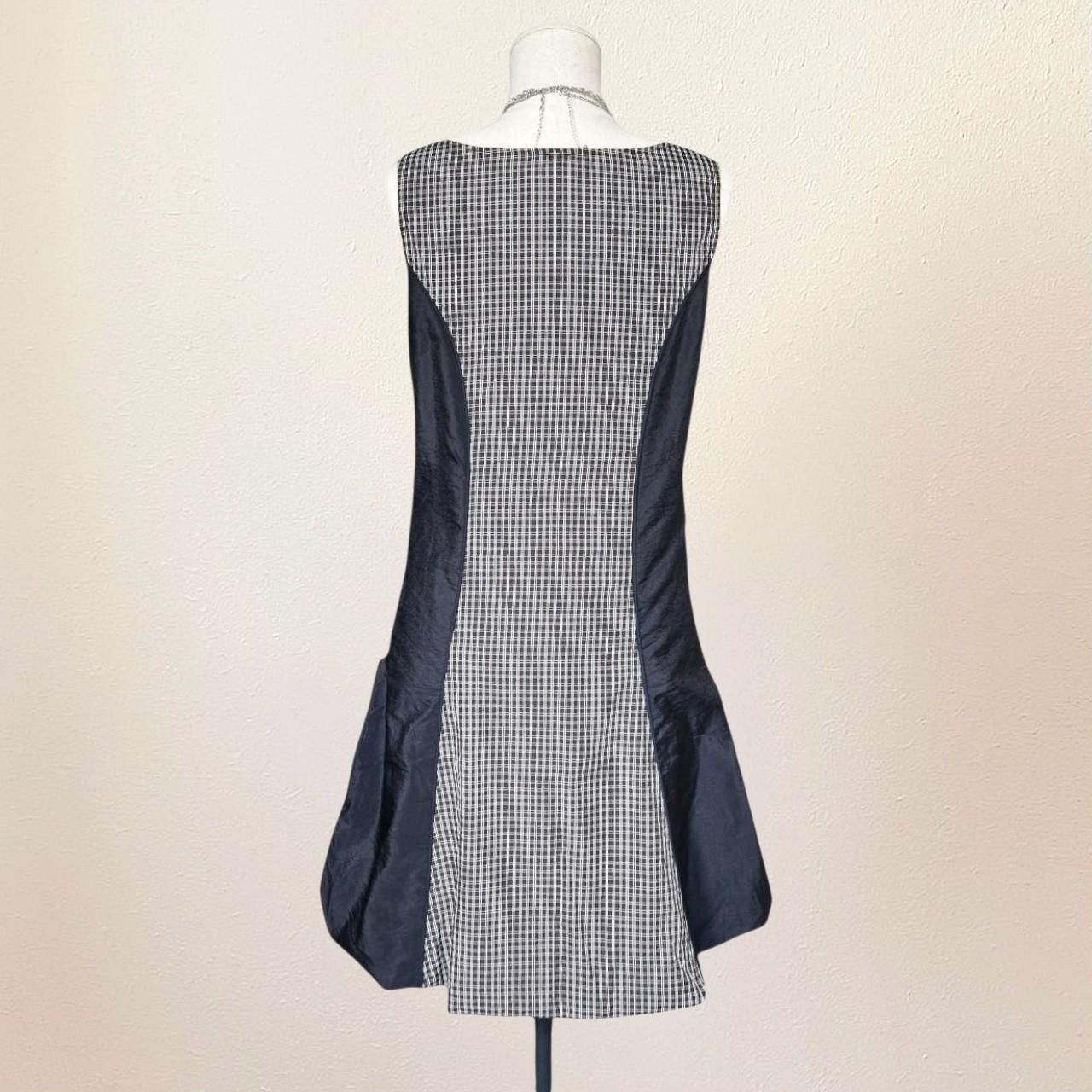 Cop Copine Gorpcore Black Gingham Dress with Zipper, utility, dystopian Size S / US 4 / IT 40 - 6 Thumbnail