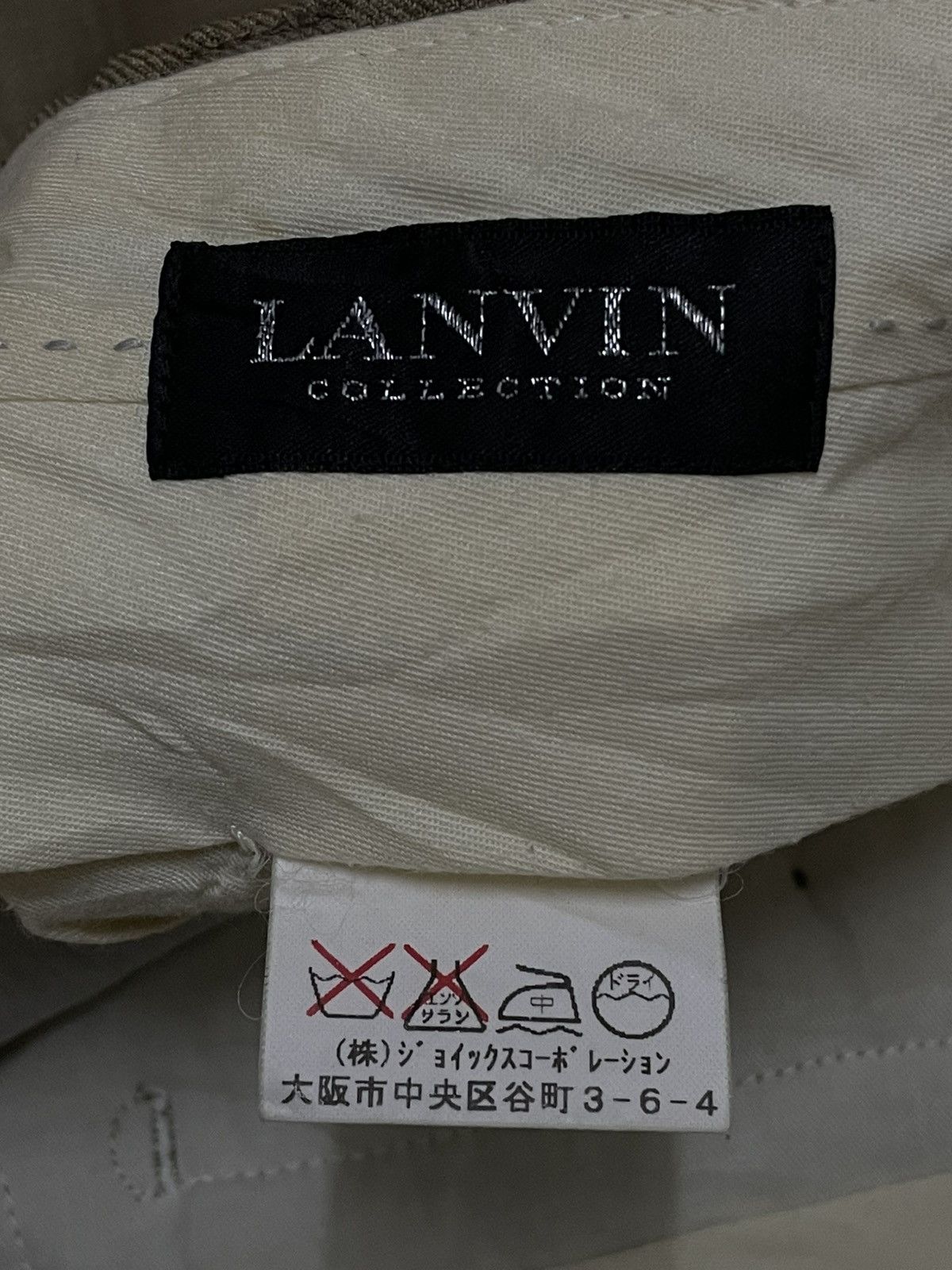 Lanvin VINTAGE LANVIN DESIGNER 1990S MINIMALIST CASUAL PANT Size US 33 - 17 Thumbnail