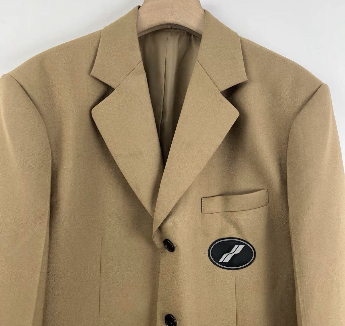 WE11DONE We11done Khaki Logo Blazer K12 Size XS / US 0-2 / IT 36-38 - 5 Thumbnail