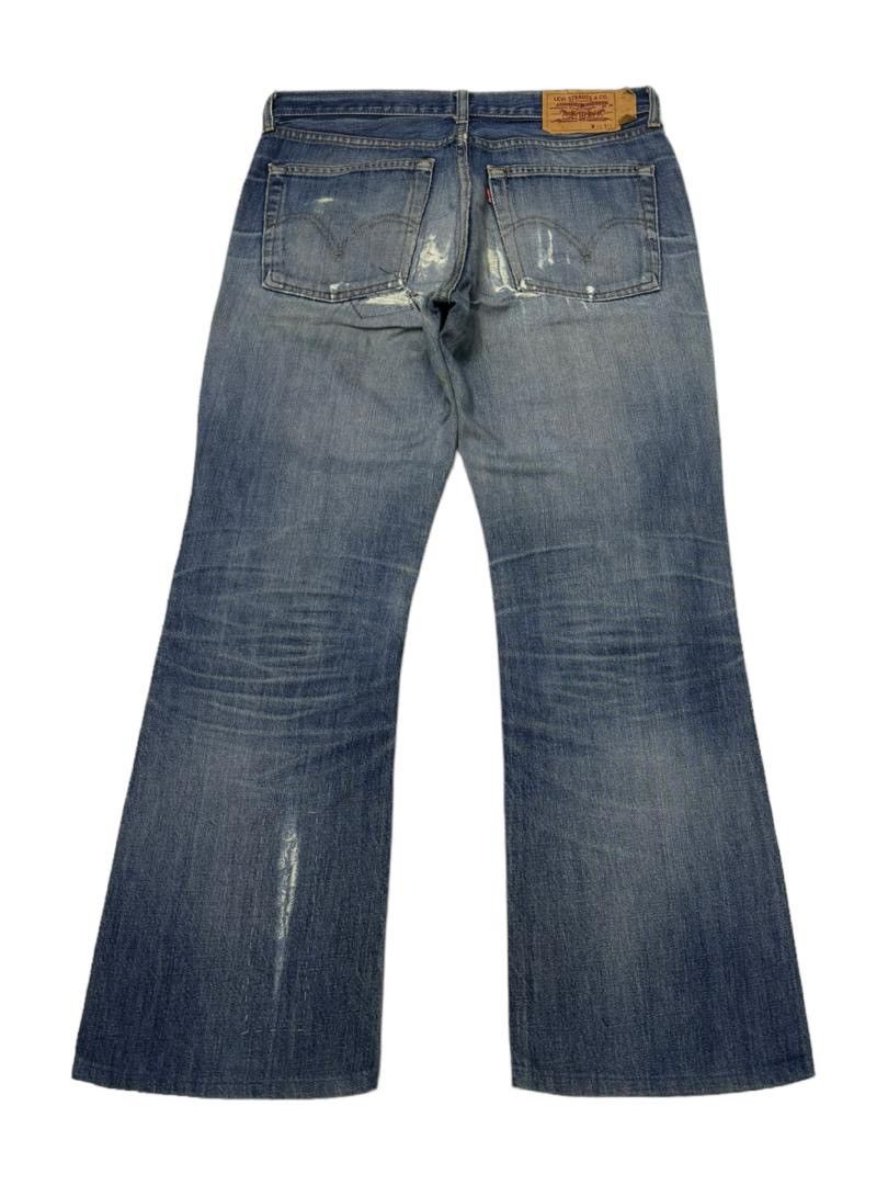 Levi's VINTAGE LEVIS 517 FLARE PATCHWORK DISTRESSED DENIM JEANS Size US 31 - 2 Thumbnail