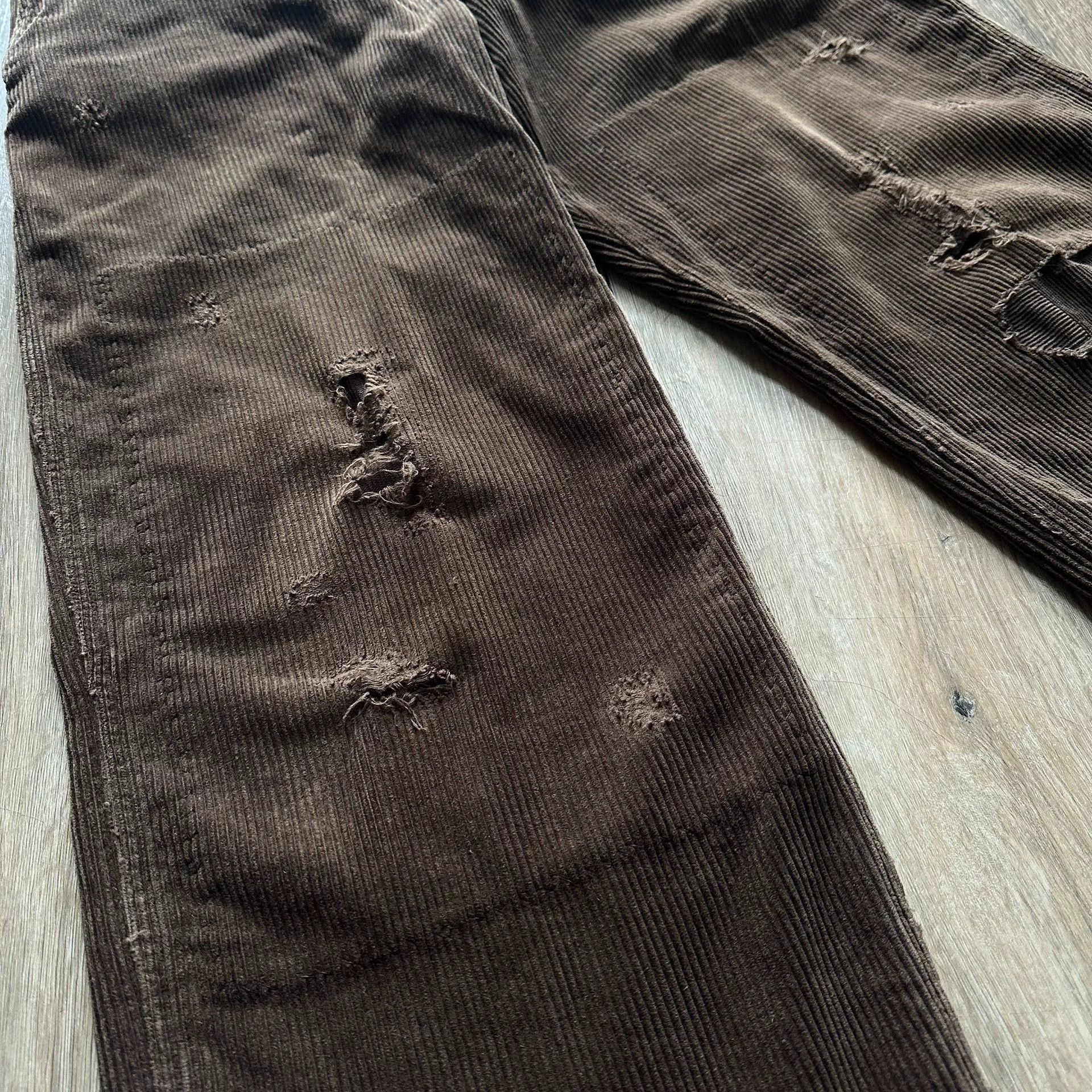 Old Joe OLD JOE Distressed Corduroy Pants Size US 32 / EU 48 - 5 Thumbnail