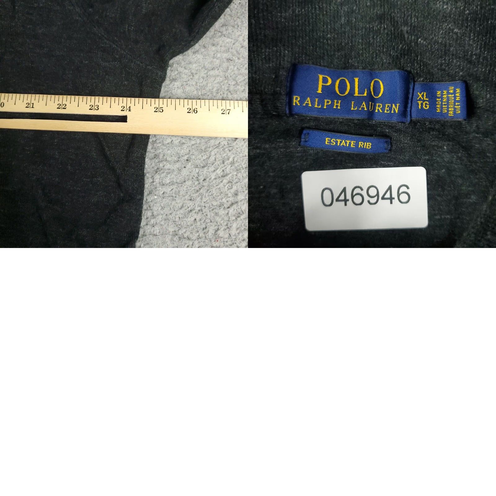 Ralph Lauren Ralph Lauren Mens XL Gray Pony Sweater 1/4 Zip Up Extra Large Pullover Sweatshirt Size US XL / EU 56 / 4 - 8 Thumbnail