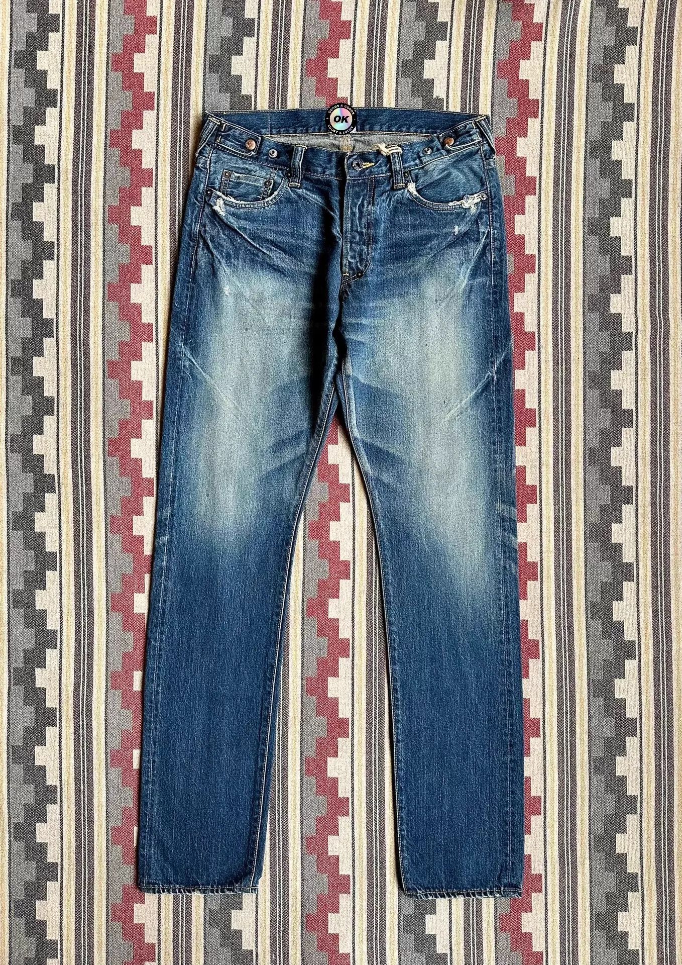 Prps Prps Purple P65P66R Hi-Wash Destroyed Whisker Jeans 32 Japan Size US 32 / EU 48 - 1 Thumbnail