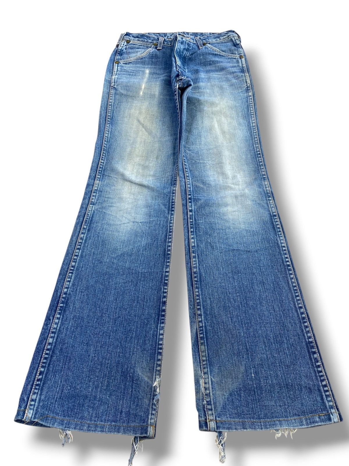 Wrangler Wrangler Brand Whiskers Faded Wash Style Bootcut Jeans Size US 28 / EU 44 - 1 Thumbnail