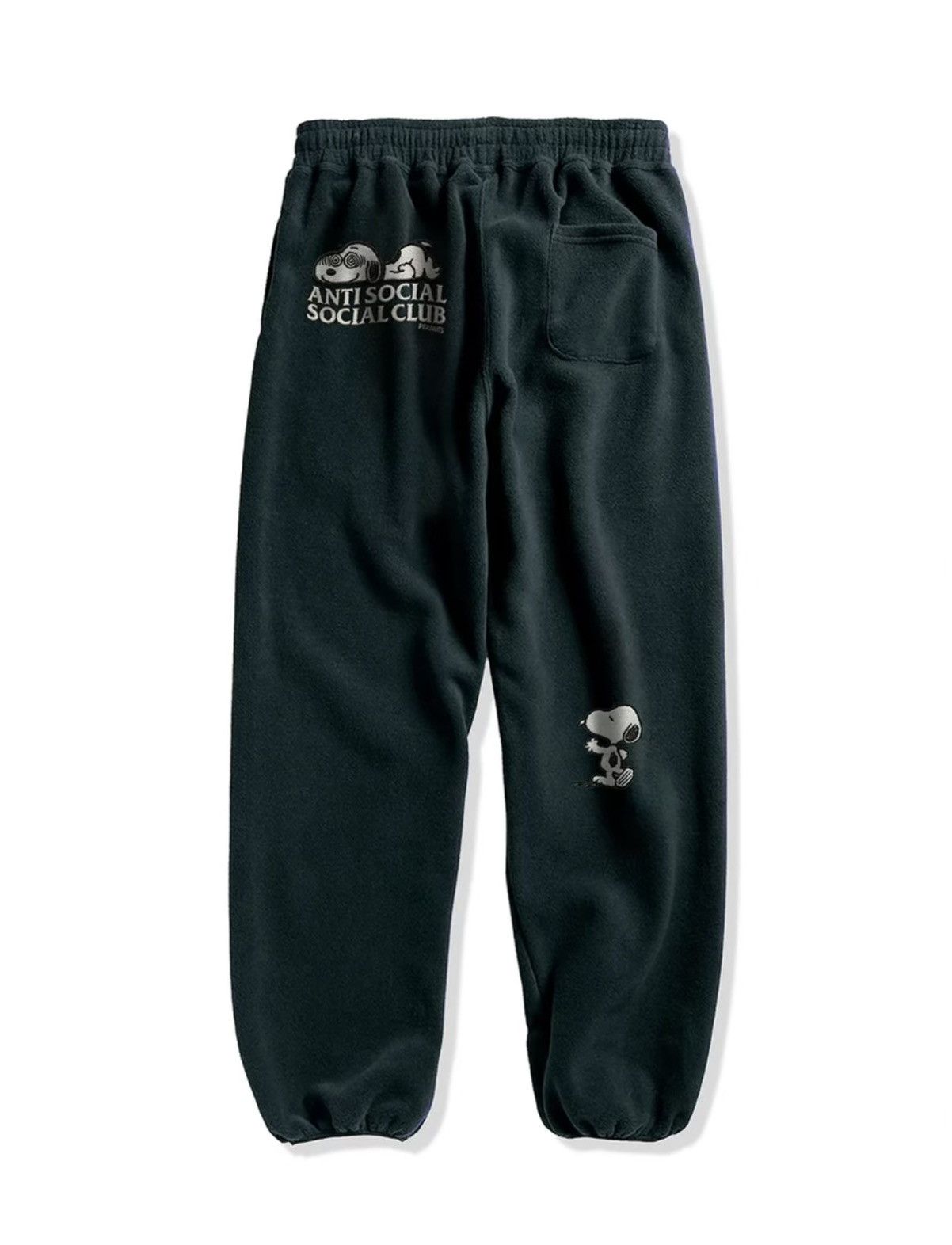 Anti Social Social Club ASSC x Peanuts Snoopy Fleece Sweatpants (Large) Size US 32 / EU 48 - 2 Thumbnail