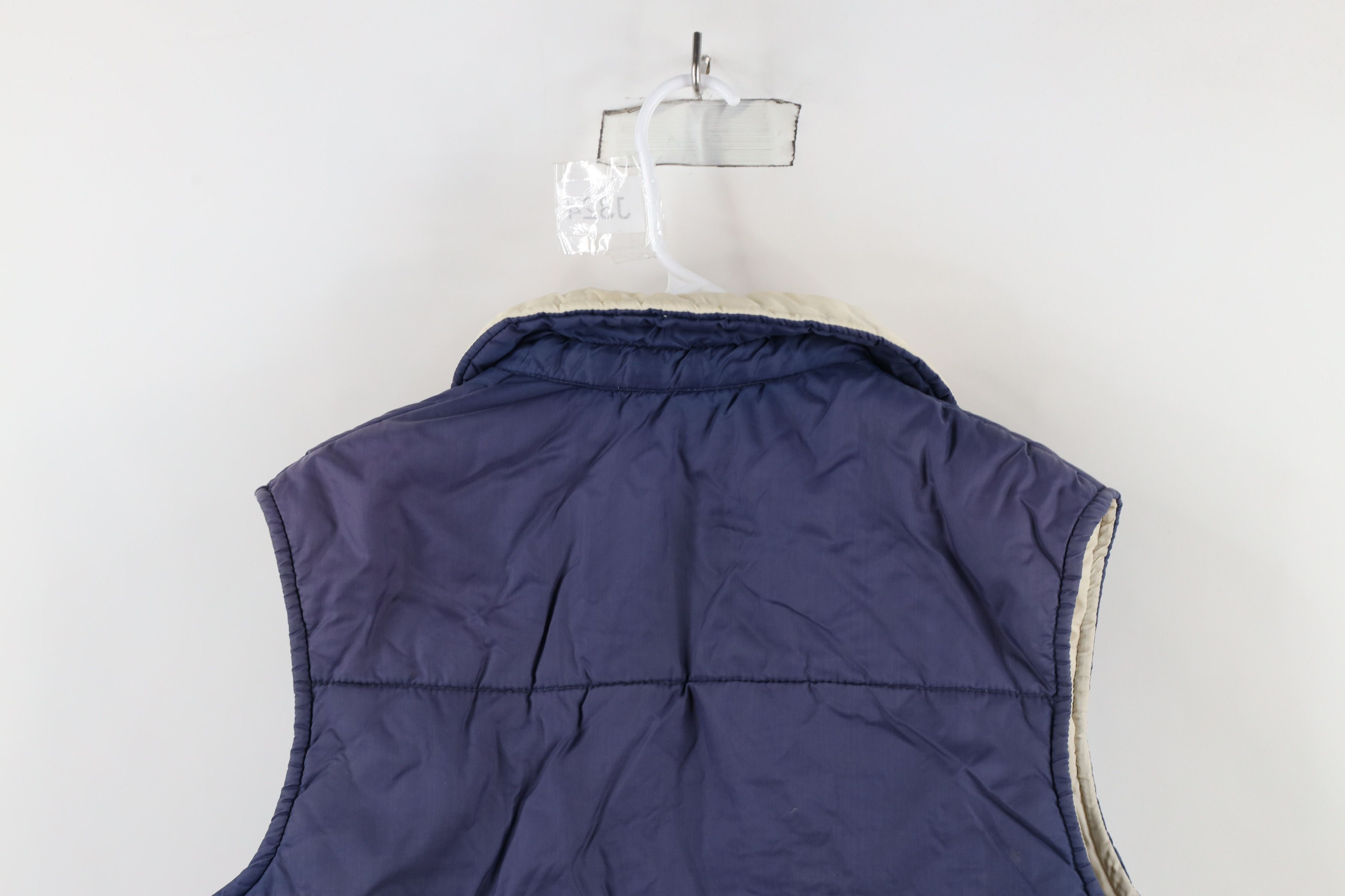 Vintage Vintage 70s Streetwear Button Puffer Vest Jacket Blue Size US M / EU 48-50 / 2 - 16 Thumbnail