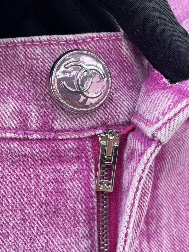 Chanel Chanel 23C pink purple old jeans Size 24" / US 00 / IT 34 - 9 Thumbnail