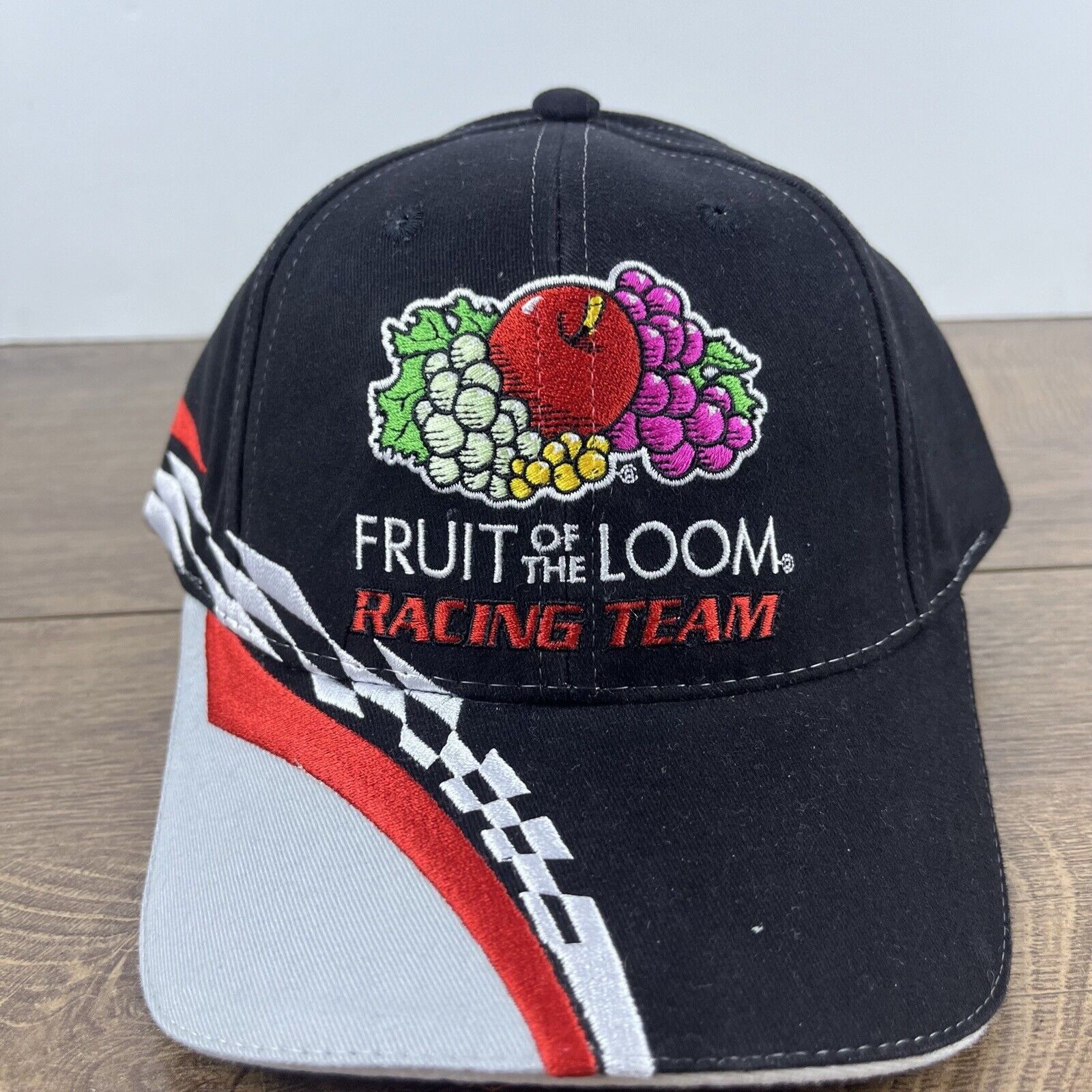 Other Fruit of the Loom Racing 55 Hat Black Cap Hat Adjustable Hat Size ONE SIZE - 4 Thumbnail