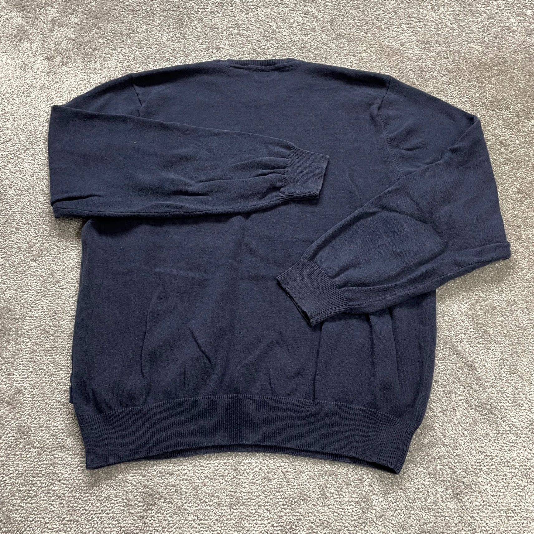 Izod IZOD Argyle Sweater Mens Large Blue Crew Neck Stretch Knit Pullover Size US L / EU 52-54 / 3 - 2 Thumbnail
