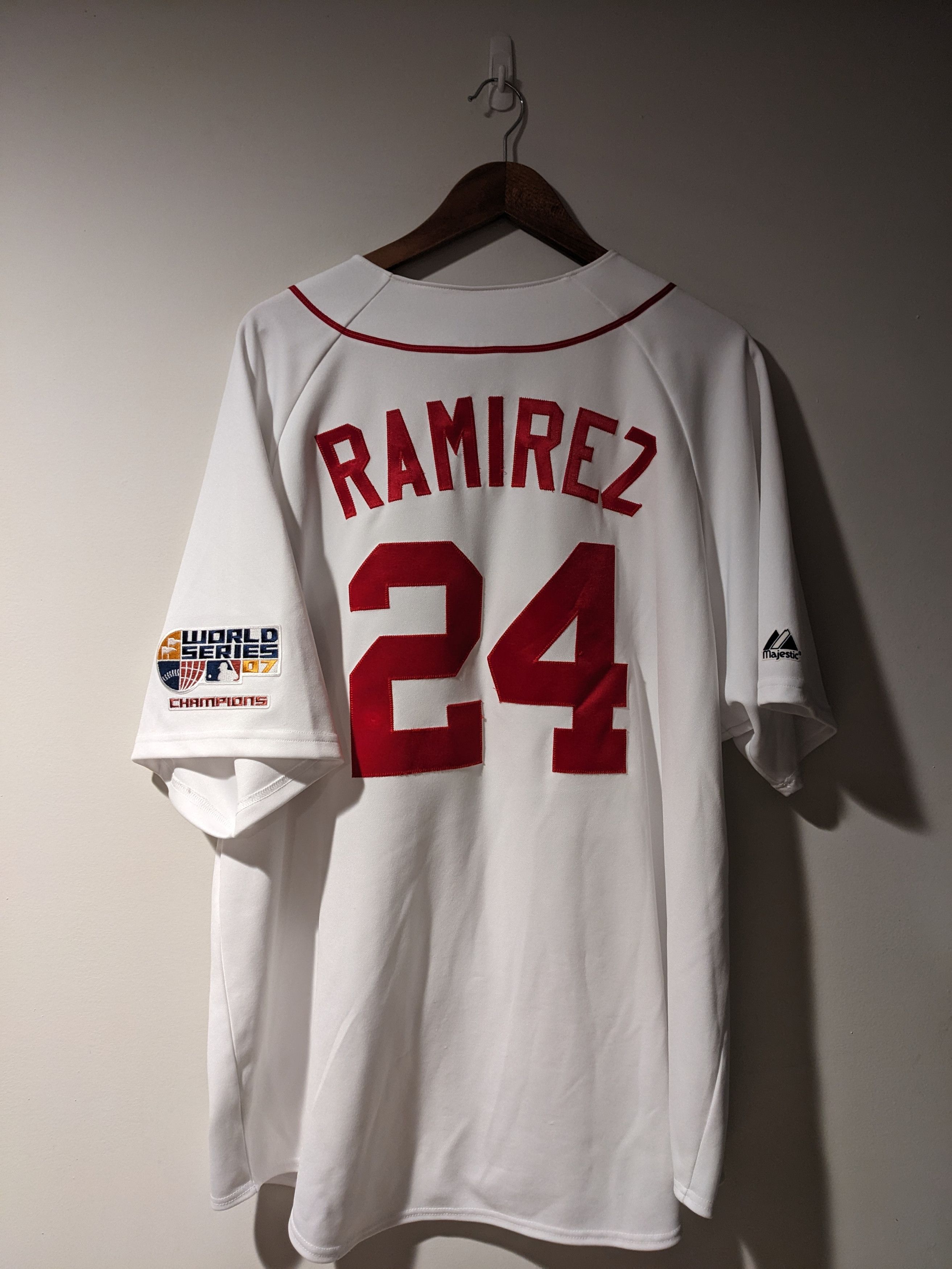 MLB × Majestic × Vintage Vintage 2007 Boston Red Sox Ramirez World Series Jersey Size US XXL / EU 58 / 5 - 1 Thumbnail