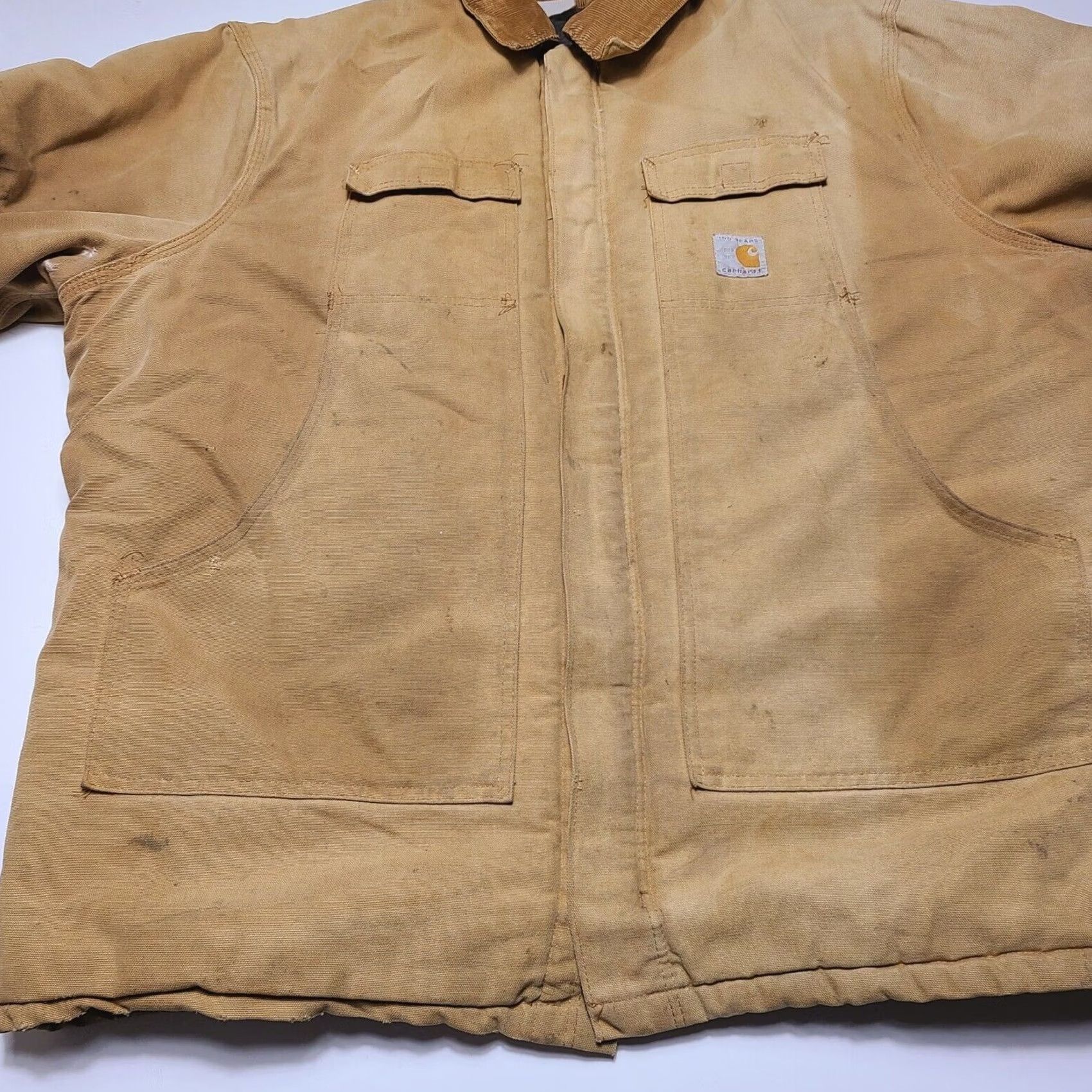 Carhartt VINTAGE Carhartt 100 Years 1989 Canvas Work Jacket Beige Mens Size 3XL Made USA Size US XXL / EU 58 / 5 - 4 Thumbnail