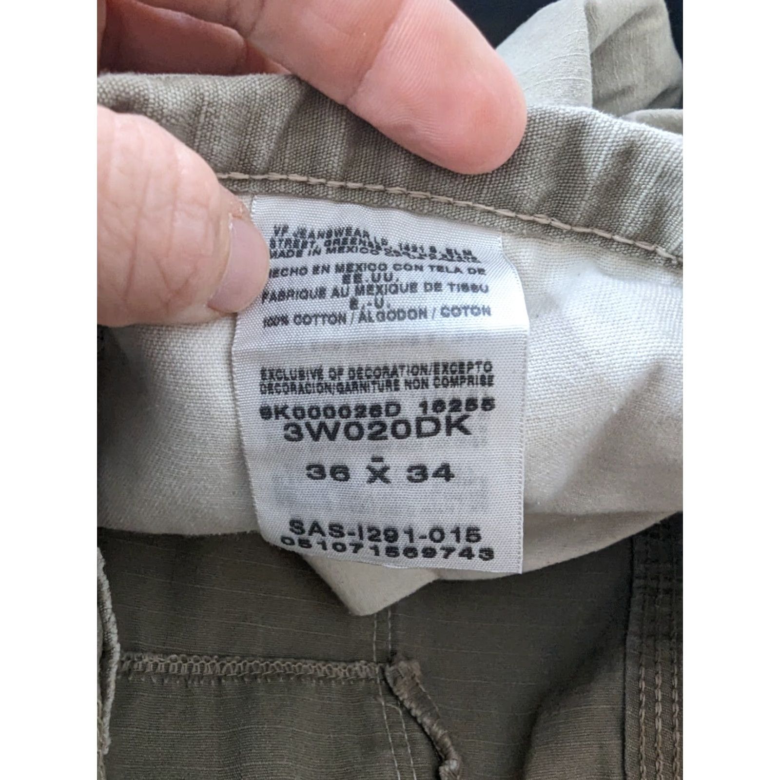 Wrangler Wrangler Riggs Workwear Pants Mens 36 X 34 Brown Cotton P1M Size US 36 / EU 52 - 4 Thumbnail