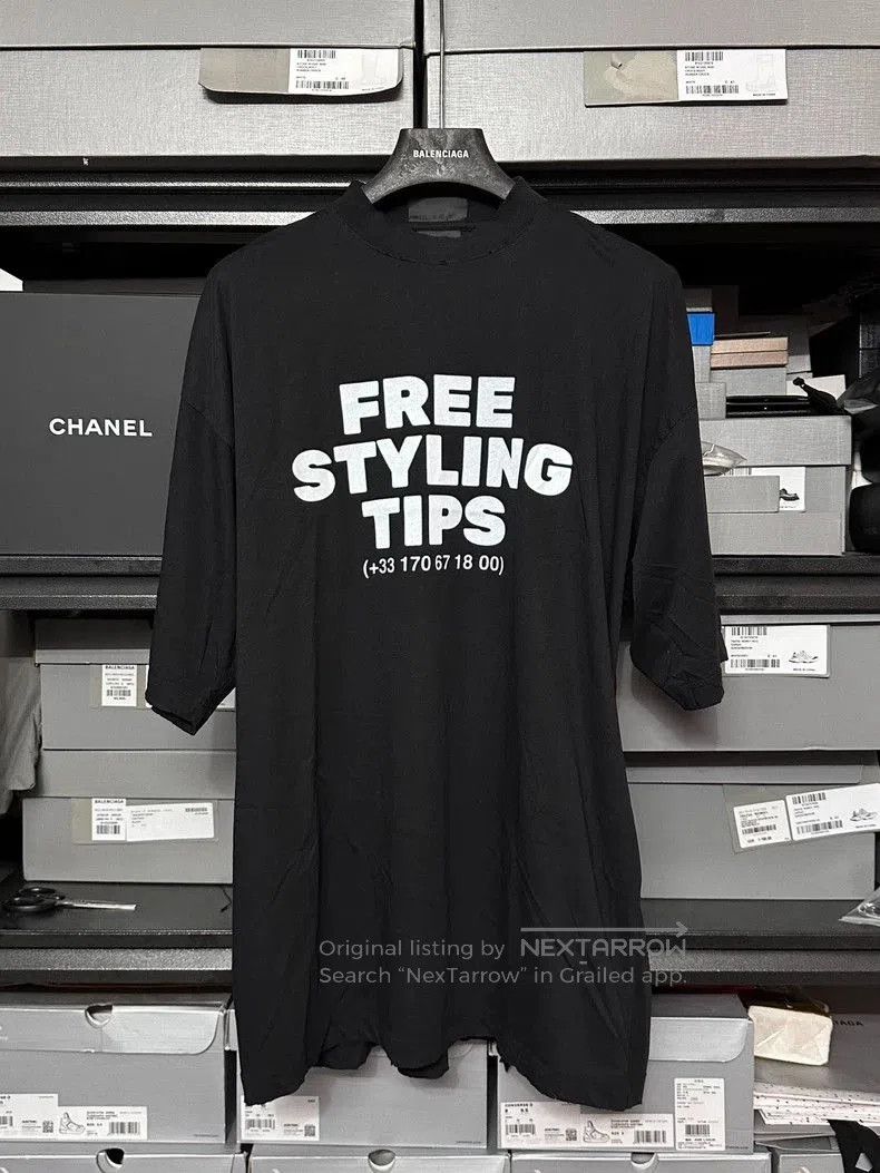 Balenciaga Balenciaga FREE STYLING TIPS Tee. Size US XXS / EU 40 - 1 Thumbnail