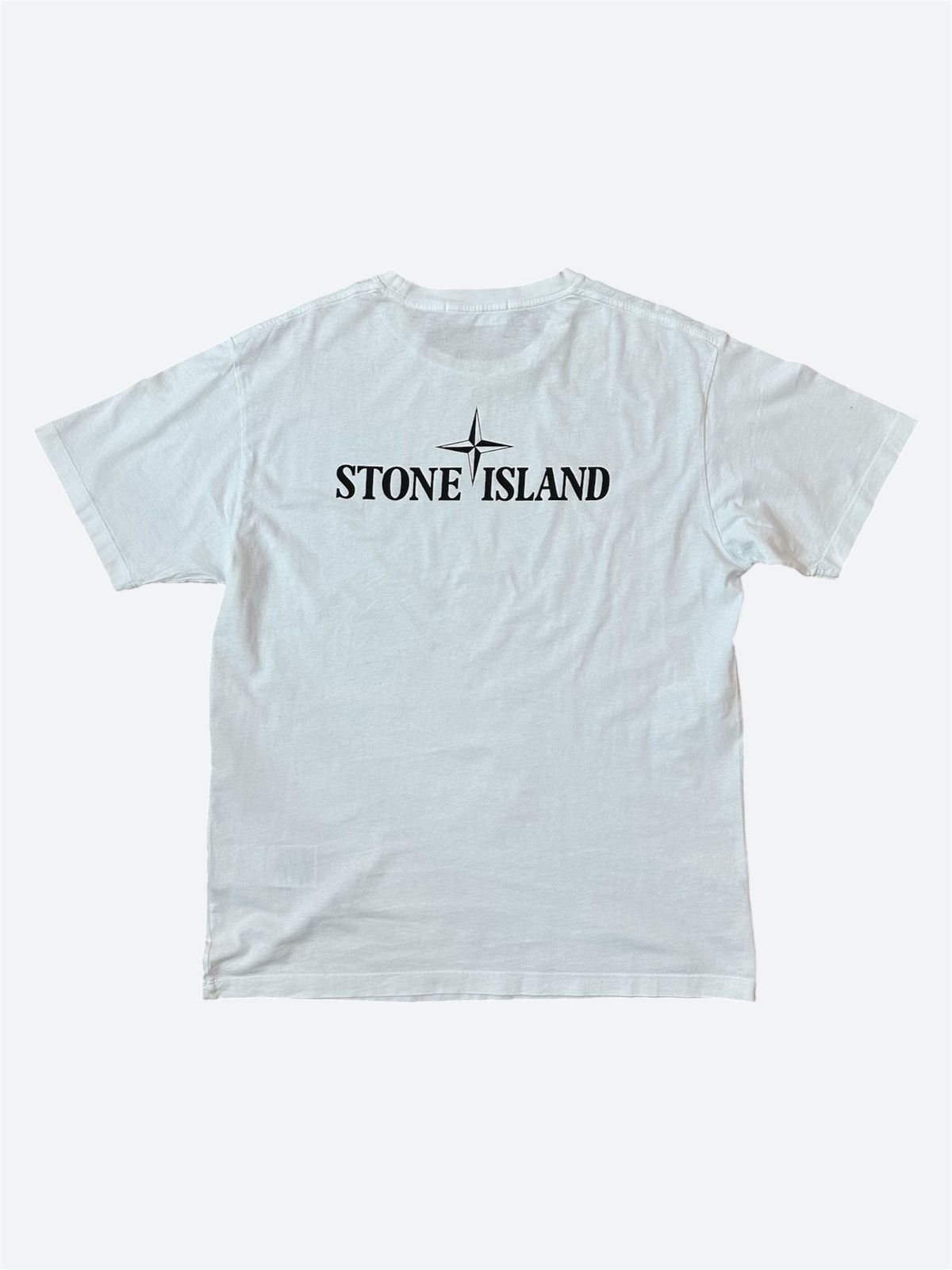 Stone Island Stone Island Slim Fit Brand Logo T-shirt White Size US L / EU 52-54 / 3 - 1 Thumbnail