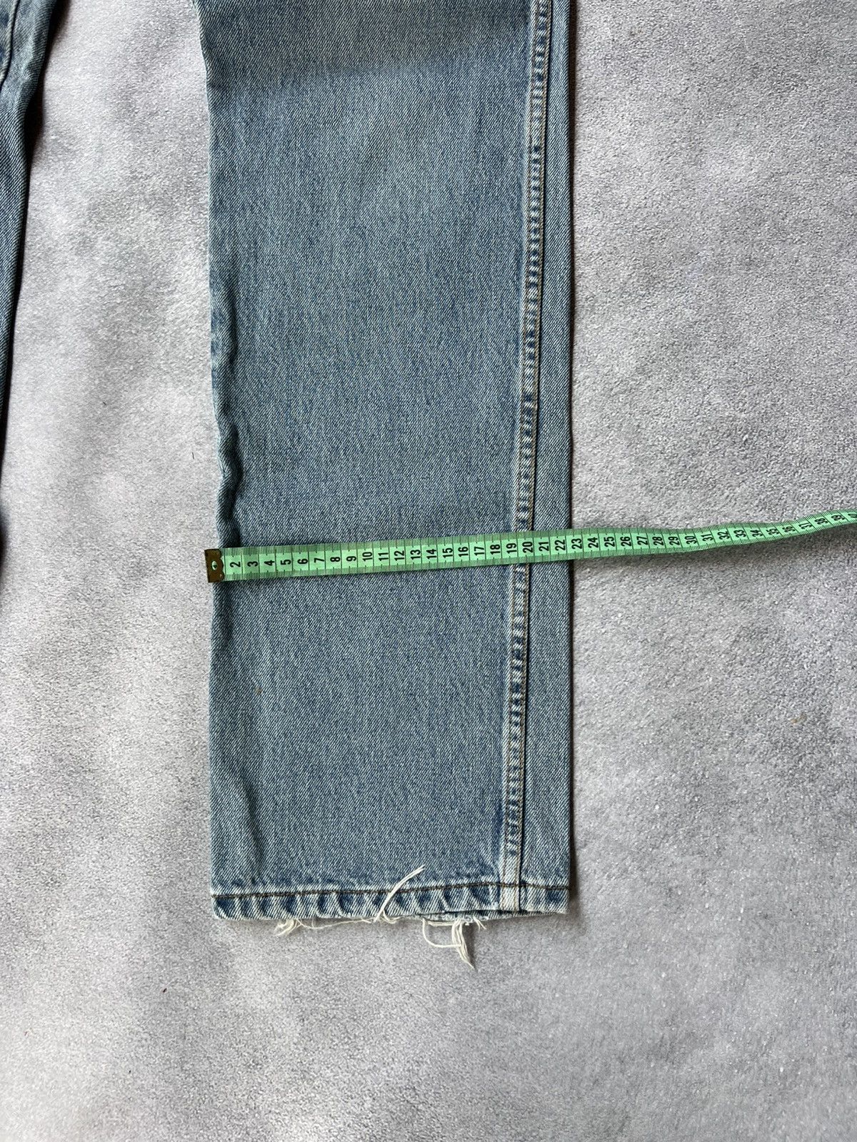 Wrangler 💙VINTAGE HYPE DISTRESSED y2k STYLE WRANGLER BLUE DENOM JEANS Size US 36 / EU 52 - 10 Thumbnail