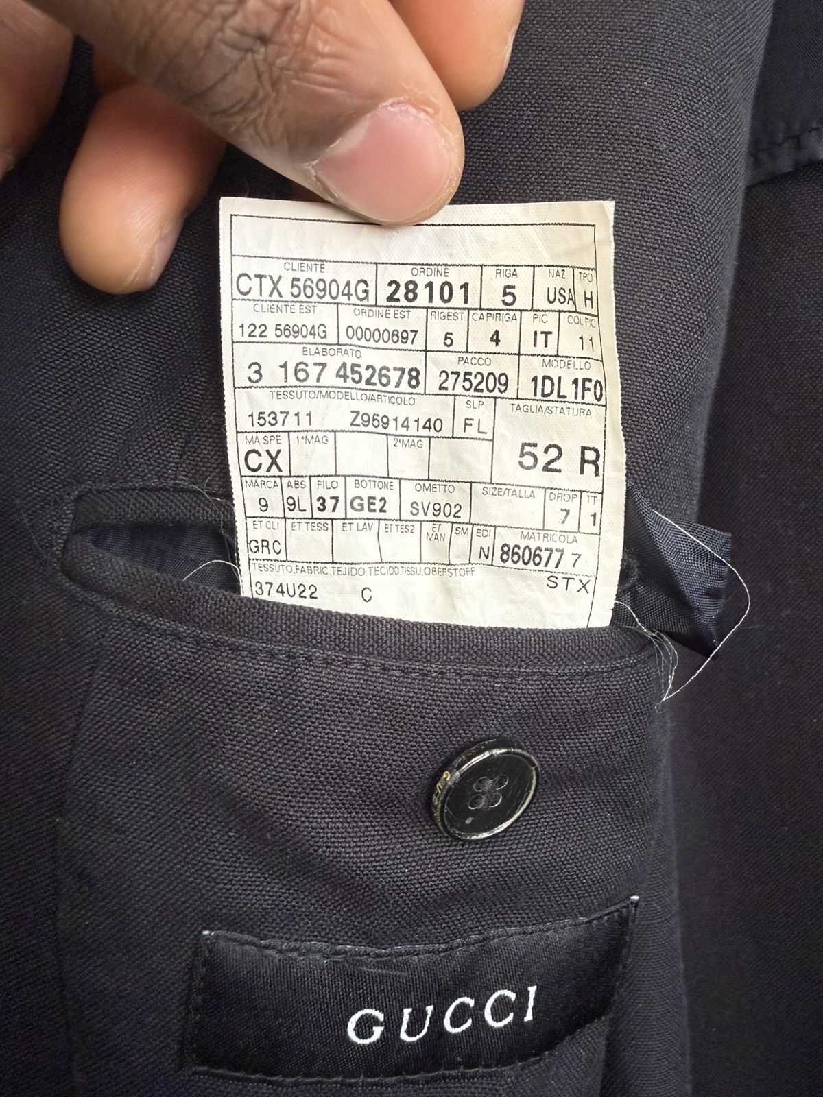 Gucci Tom Ford 90’ Gucci Blazer Size 52R - 6 Thumbnail