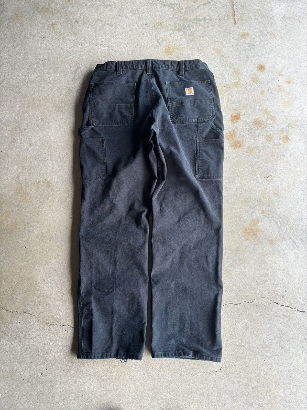 Carhartt Crazy Carhartt Faded Black Double Knee Workpants Size US 38 / EU 54 - 2 Thumbnail