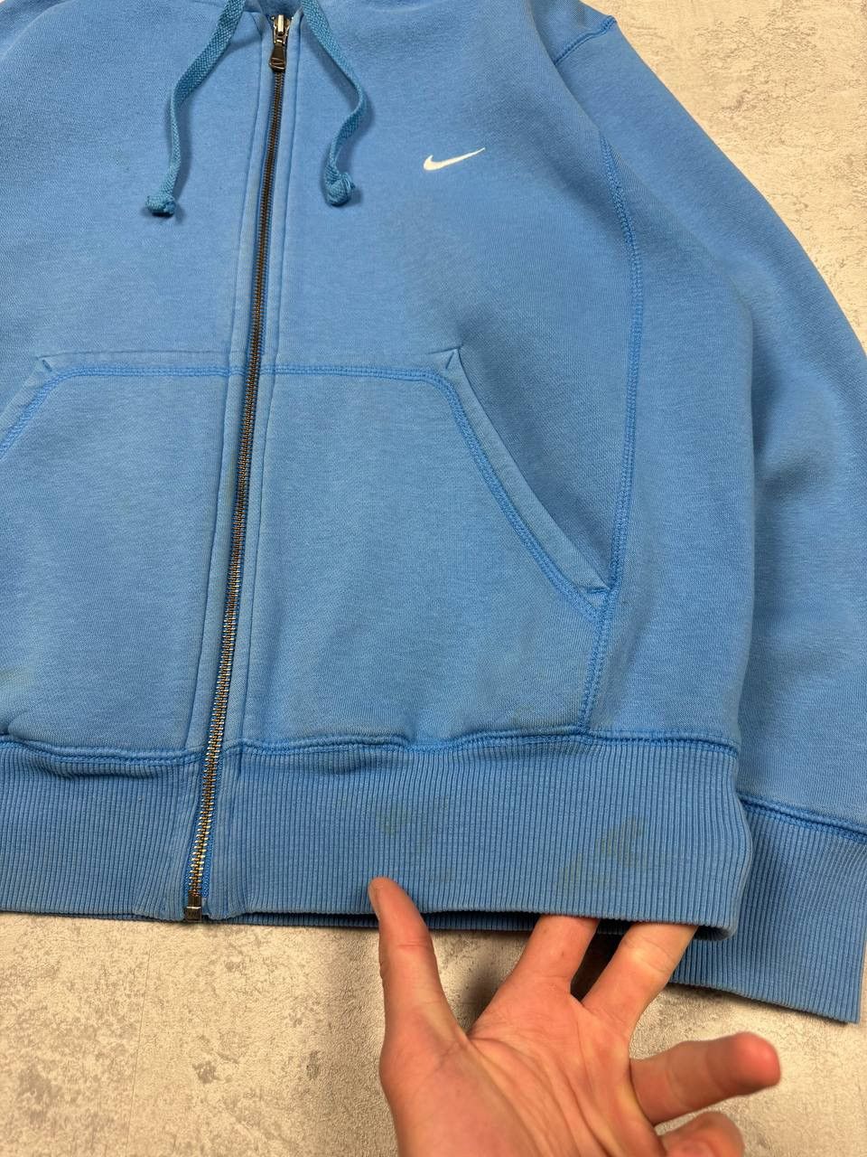 Nike Vintage Nike Y2K Blue Zip Hoodie Size US S / EU 44-46 / 1 - 13 Thumbnail