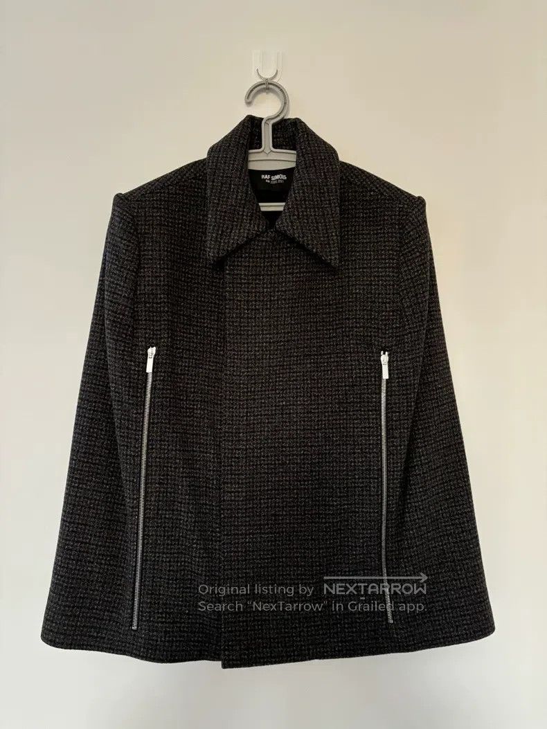 Raf Simons Raf Simons Dark gray sleeveless wool shawl jacket Size US S / EU 44-46 / 1 - 1 Thumbnail