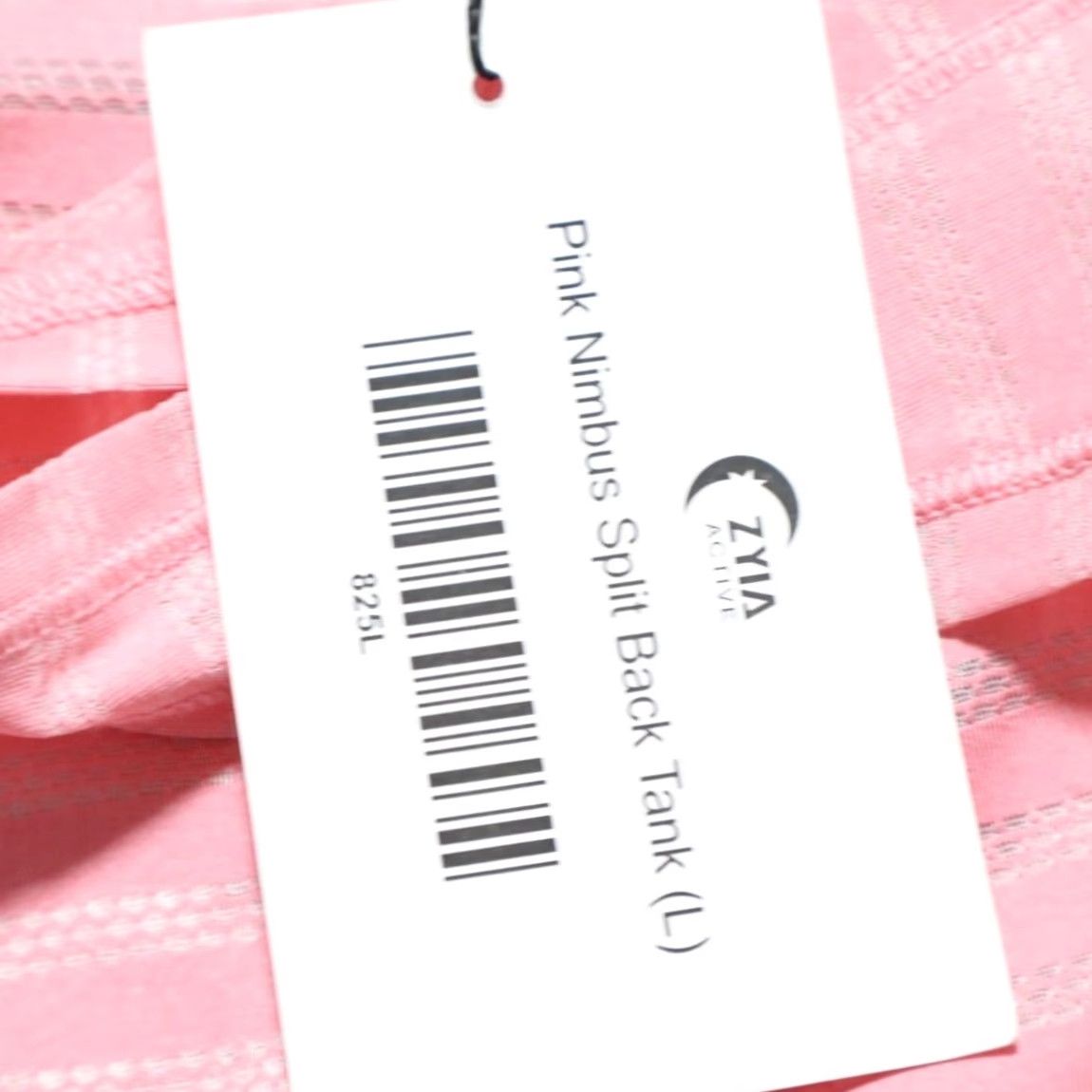 Vintage Zyia Active Split Back High Stretch Striped Tank Top Pink Women's L Shirt Sleeveless Crew Neck Size L / US 10 / IT 46 - 6 Thumbnail