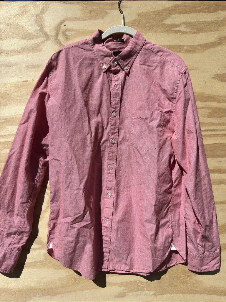 J.Crew J crew mens shirt large slim-fit pink/salmon nantucket vibes Size US L / EU 52-54 / 3 - 1 Thumbnail