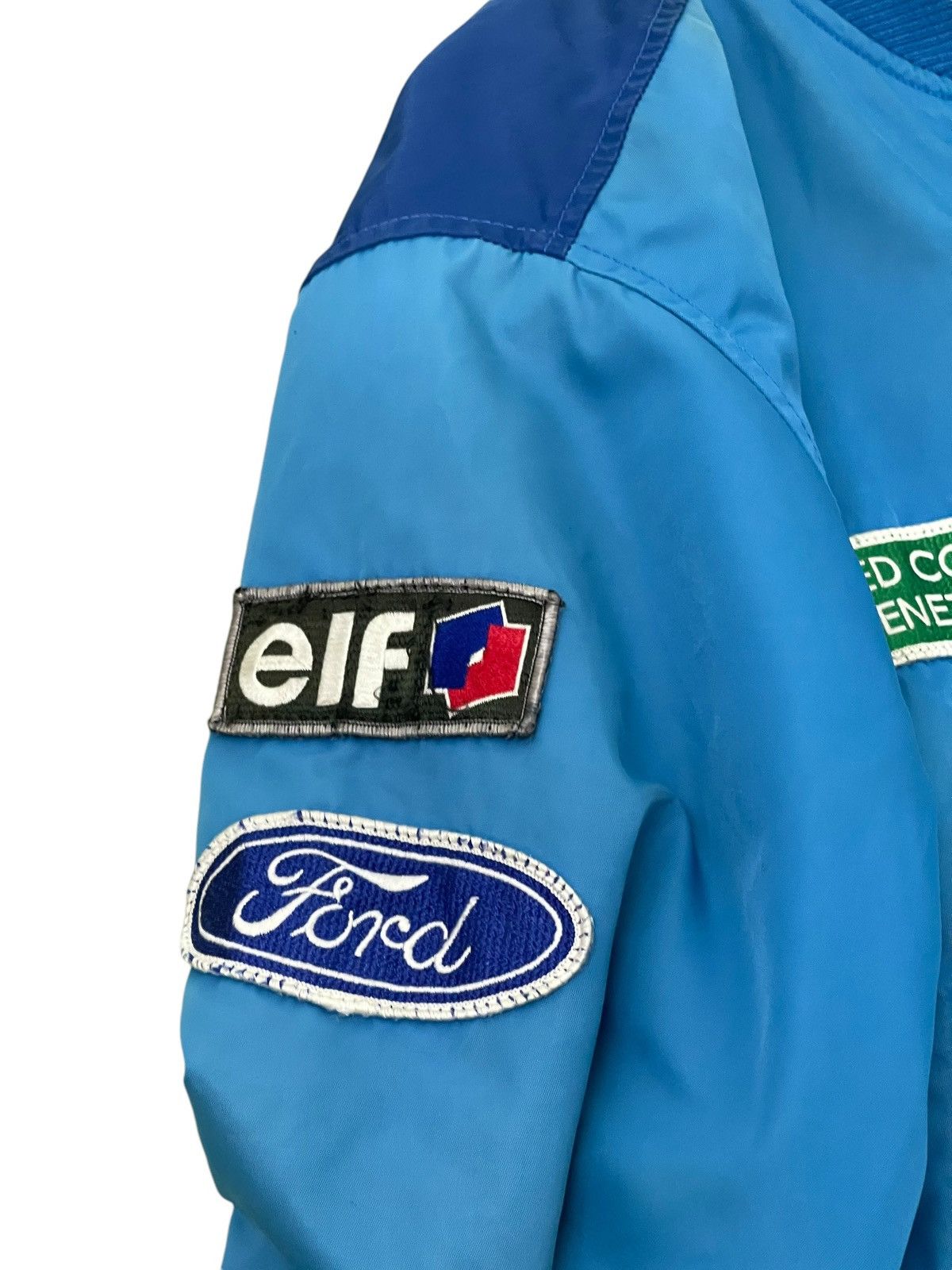 Benetton Vtg 90s Benetton Formula 1 Ford Bomber Jacket 6🟩5 Size US M / EU 48-50 / 2 - 9 Thumbnail