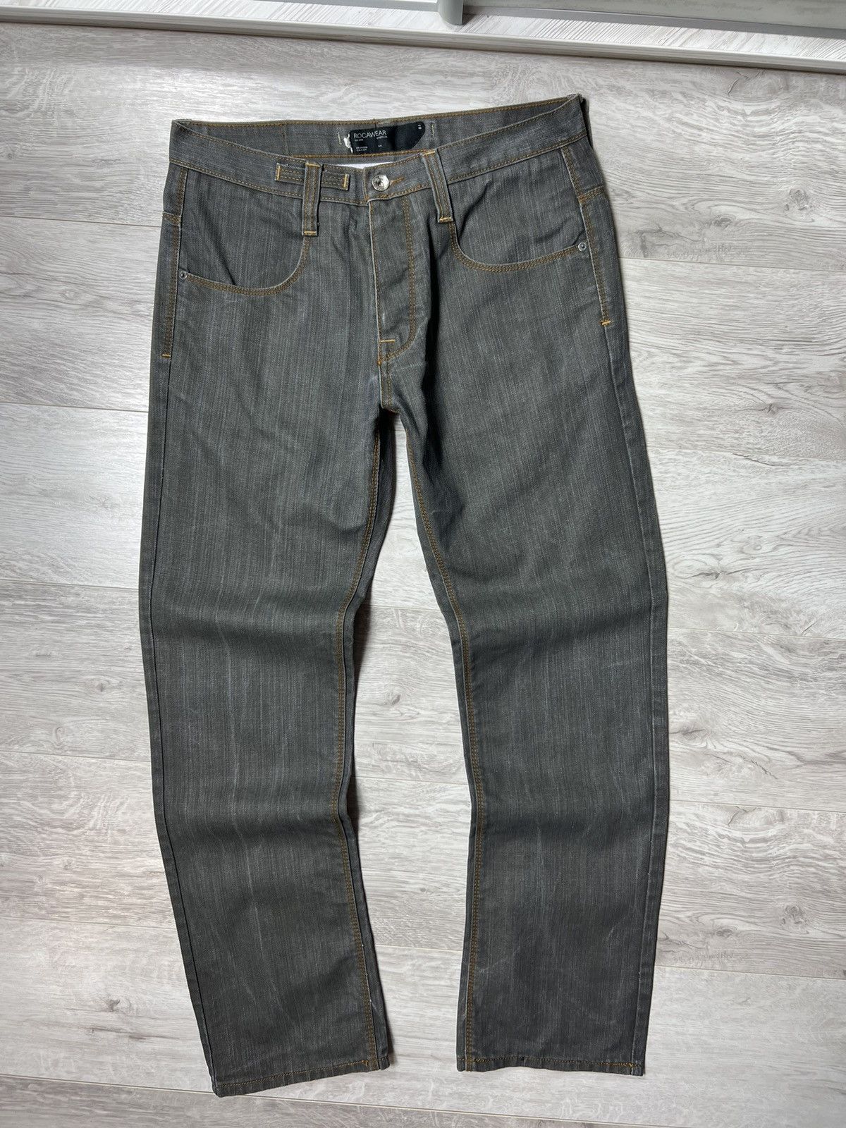 Rocawear × Vintage Vintage Rocawear Embroidered Pocket Logo Jeans Denim Pants Size US 32 / EU 48 - 8 Thumbnail