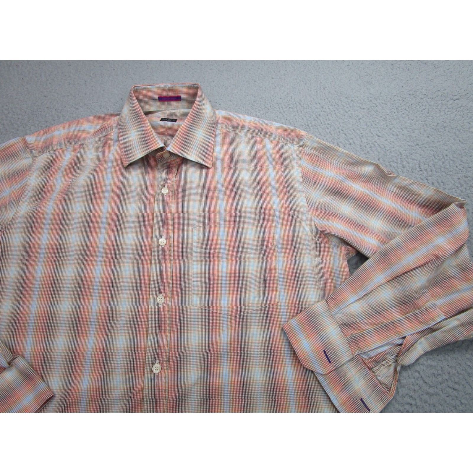 Paul Smith Paul Smith Button-Up Shirt Mens Large Multicolor Plaid Casual Cotton Long Sleeve Mens Size US L / EU 52-54 / 3 - 2 Thumbnail