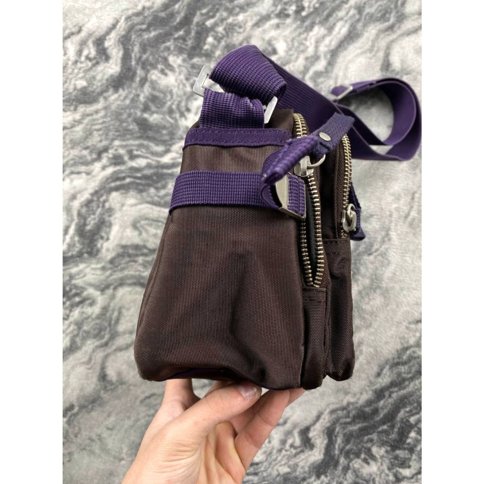 George Gina & Lucy VINTAGE George Gina & Lucy Lunch Box Bag Brown Shoulder Bag Women Medium Brown Rectangle Zip Pockets Size ONE SIZE - 6 Thumbnail