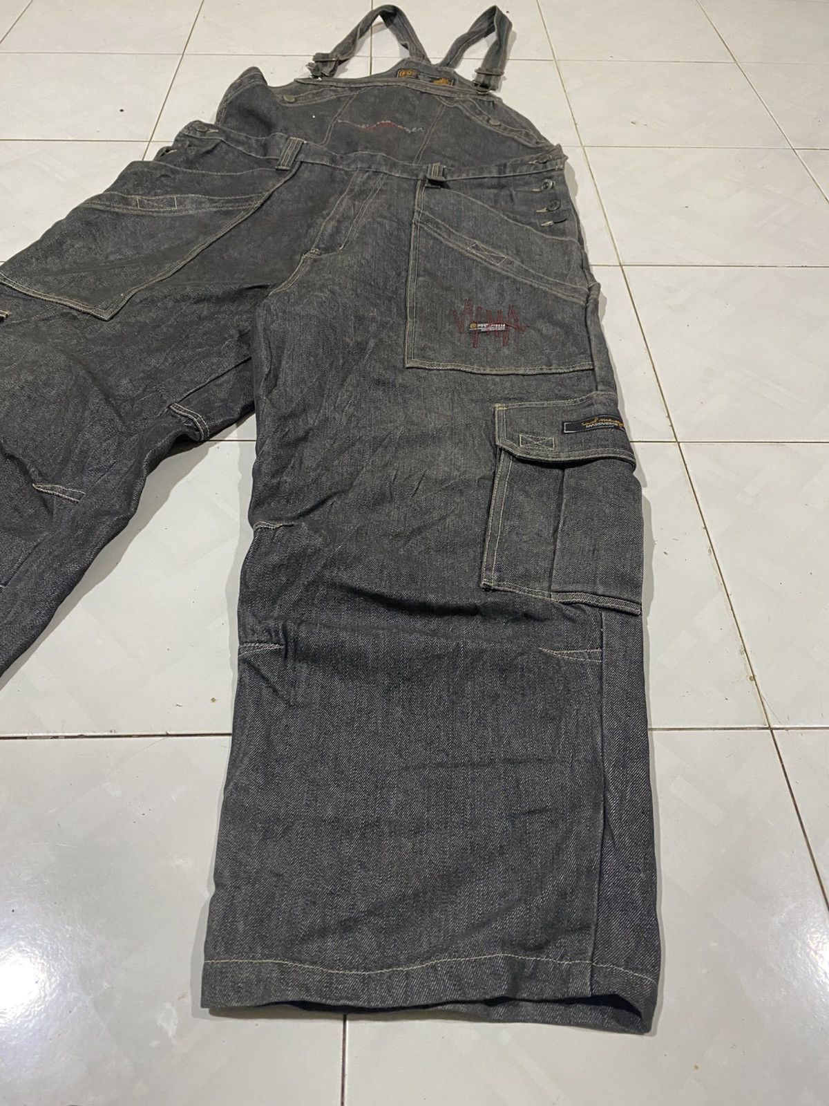 Vintage Freaky Massive Baggy Overalls Denim Size US 40 / EU 56 - 4 Thumbnail