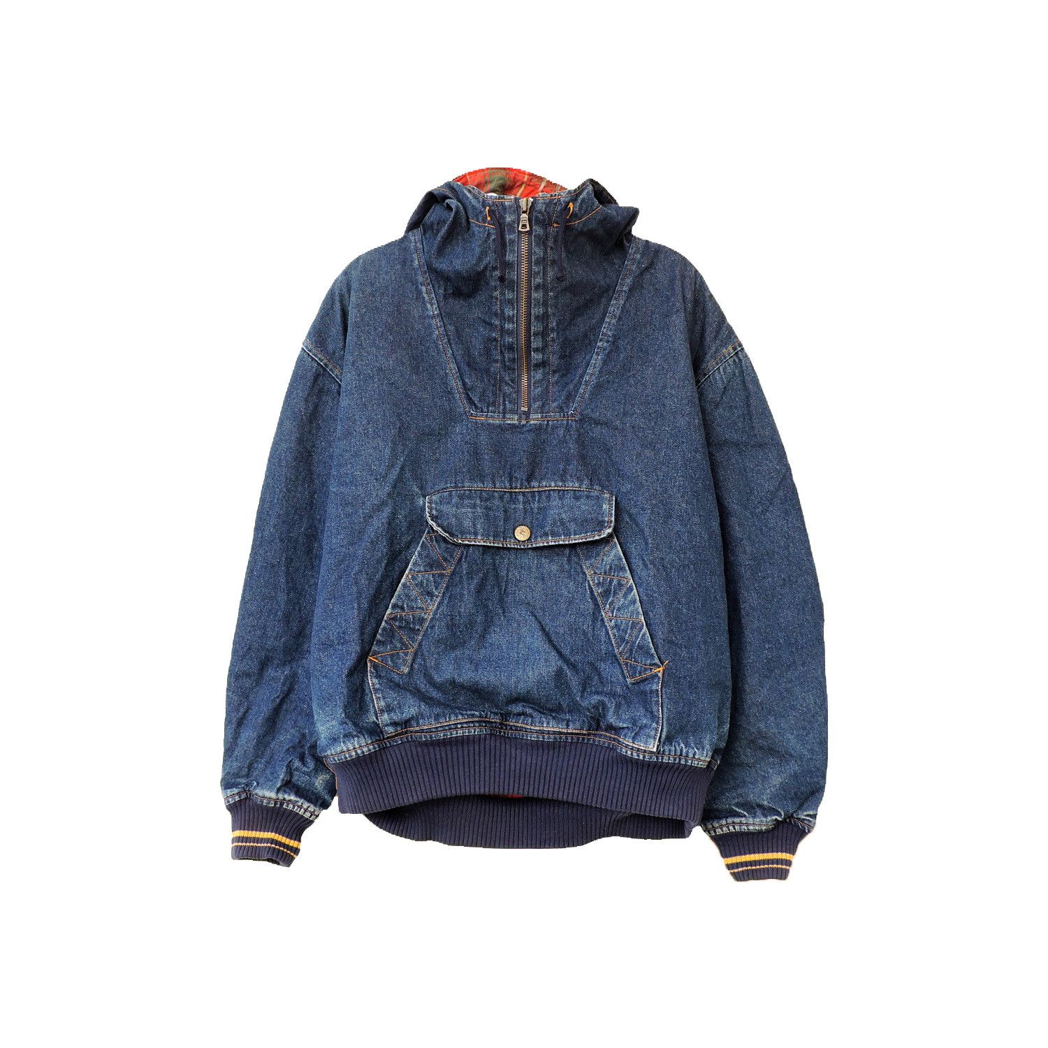 PPFM PPFM HALF-ZIP CAGOULE DENIM JACKET Size US M / EU 48-50 / 2 - 1 Thumbnail