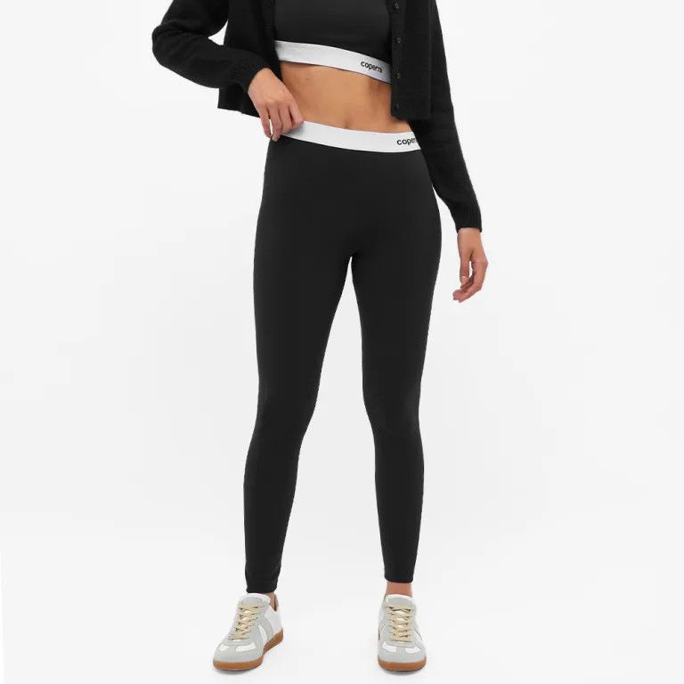 Coperni o1mle0524 Branded Leggings in Black Size 30" / US 8 / IT 44 - 4 Thumbnail