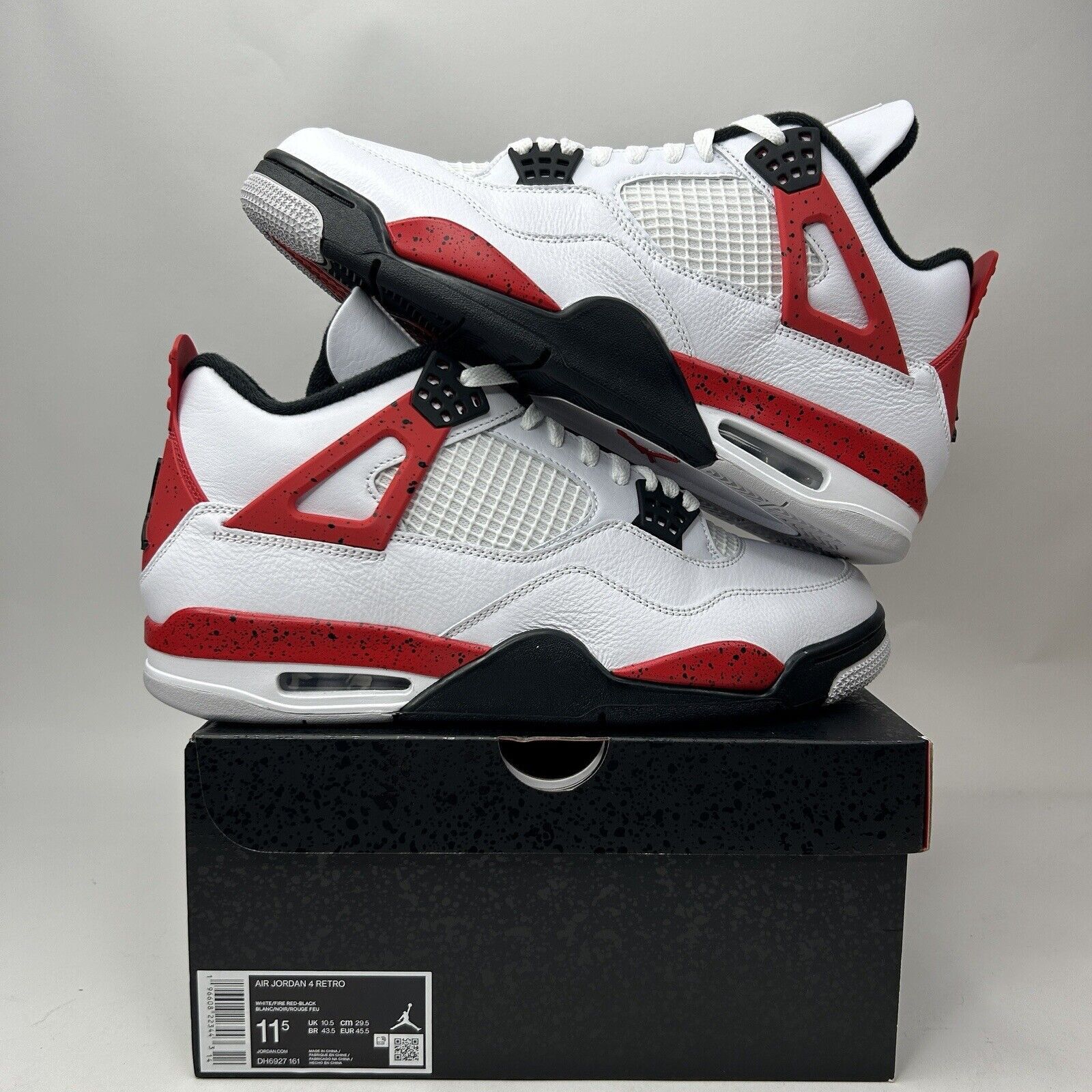 Jordan Brand Nike Air Jordan 4 Retro “Red Cement” 2023 Size US 11.5 / EU 44-45 - 1 Thumbnail