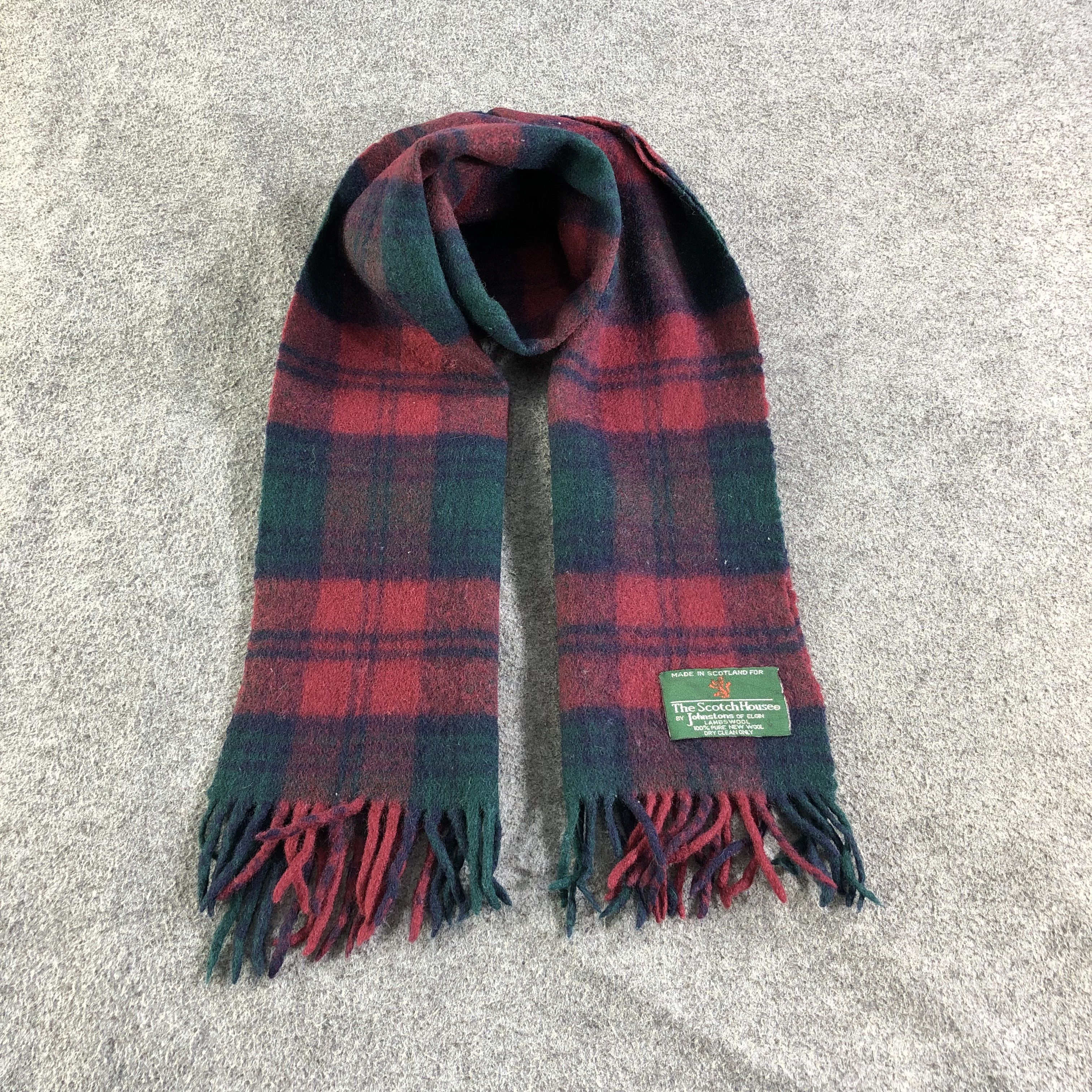 Johnstons Of Elgin Johnstons Of Elgin Tartan Wool Scarf Muffler V1825 Size ONE SIZE - 1 Thumbnail