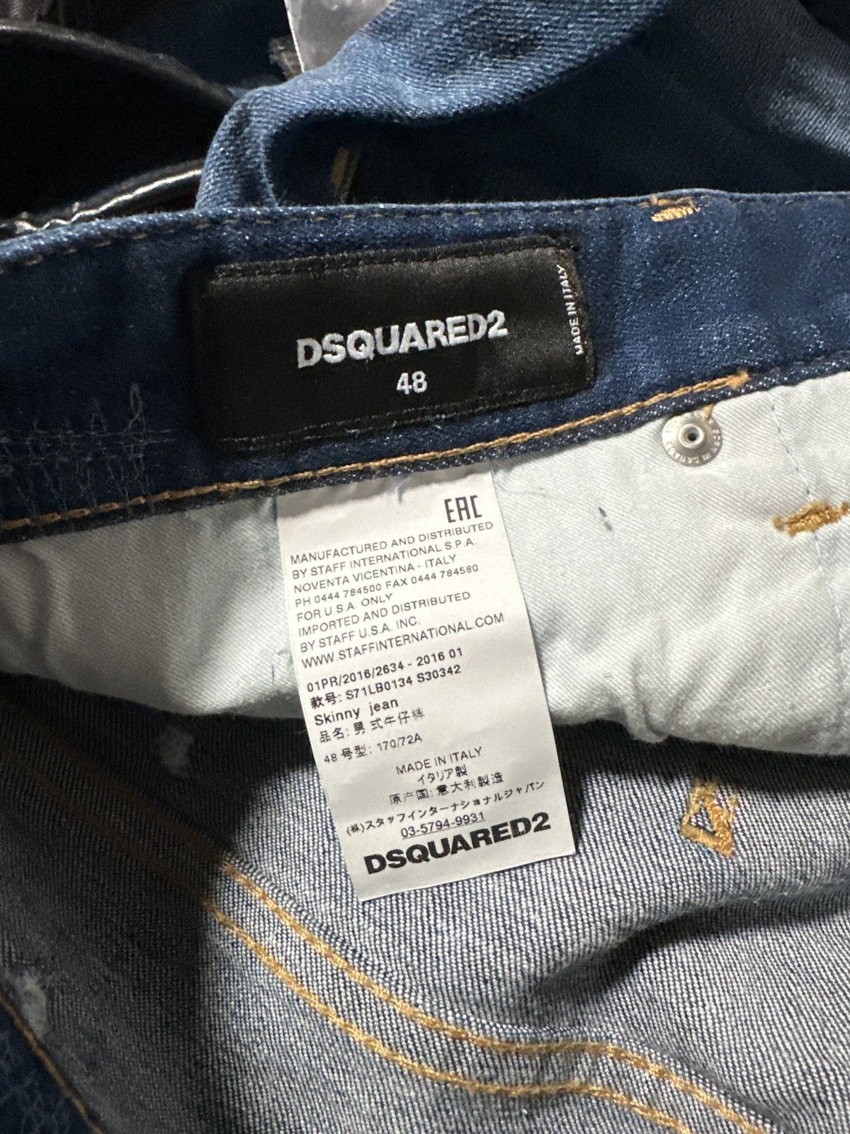 Dsquared2 DSquared2 Denim Painters Jeans Size US 32 / EU 48 - 11 Thumbnail