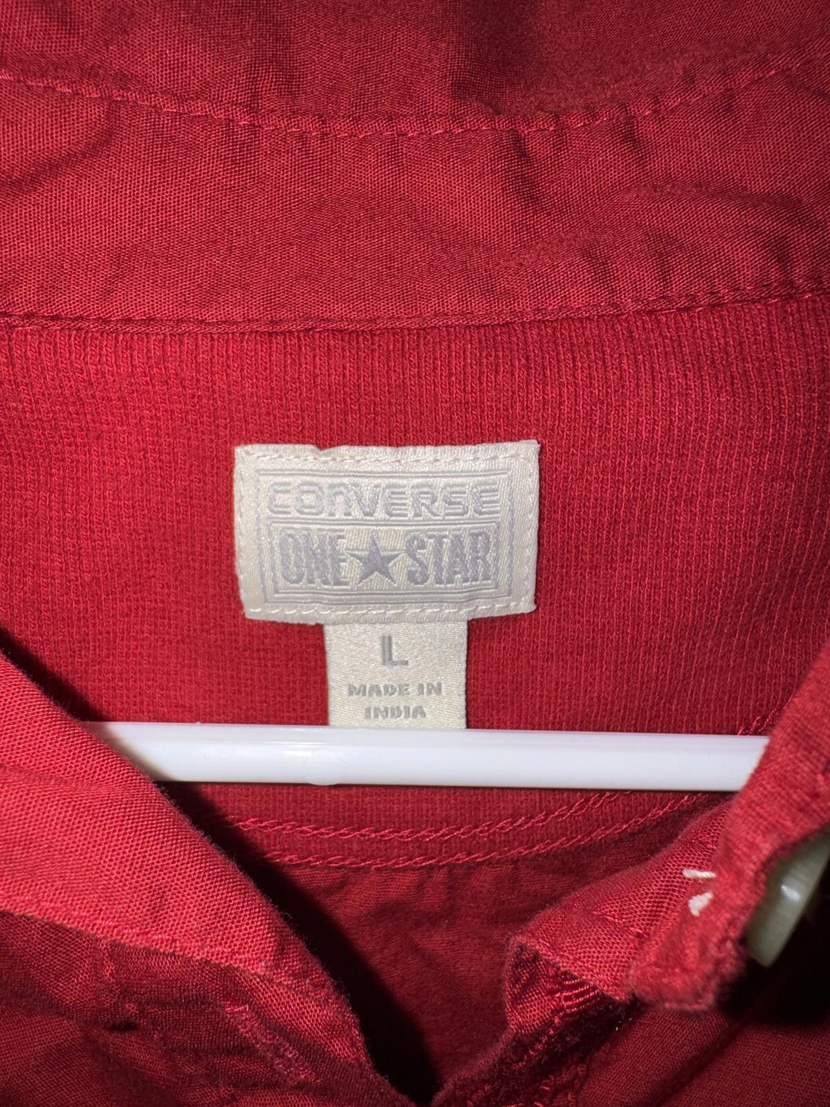 Converse Throwback Converse One Star Red Long Sleeve Shirt Large Size US L / EU 52-54 / 3 - 3 Thumbnail