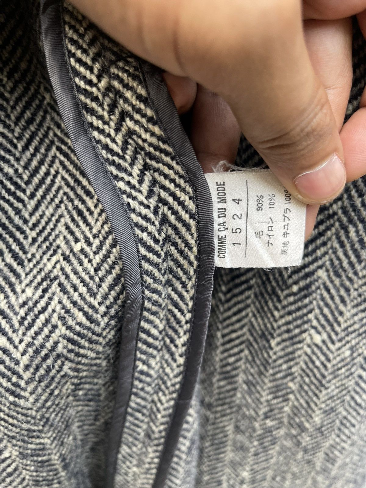 Japanese Comme Ca Du Mode Wool Long Coat