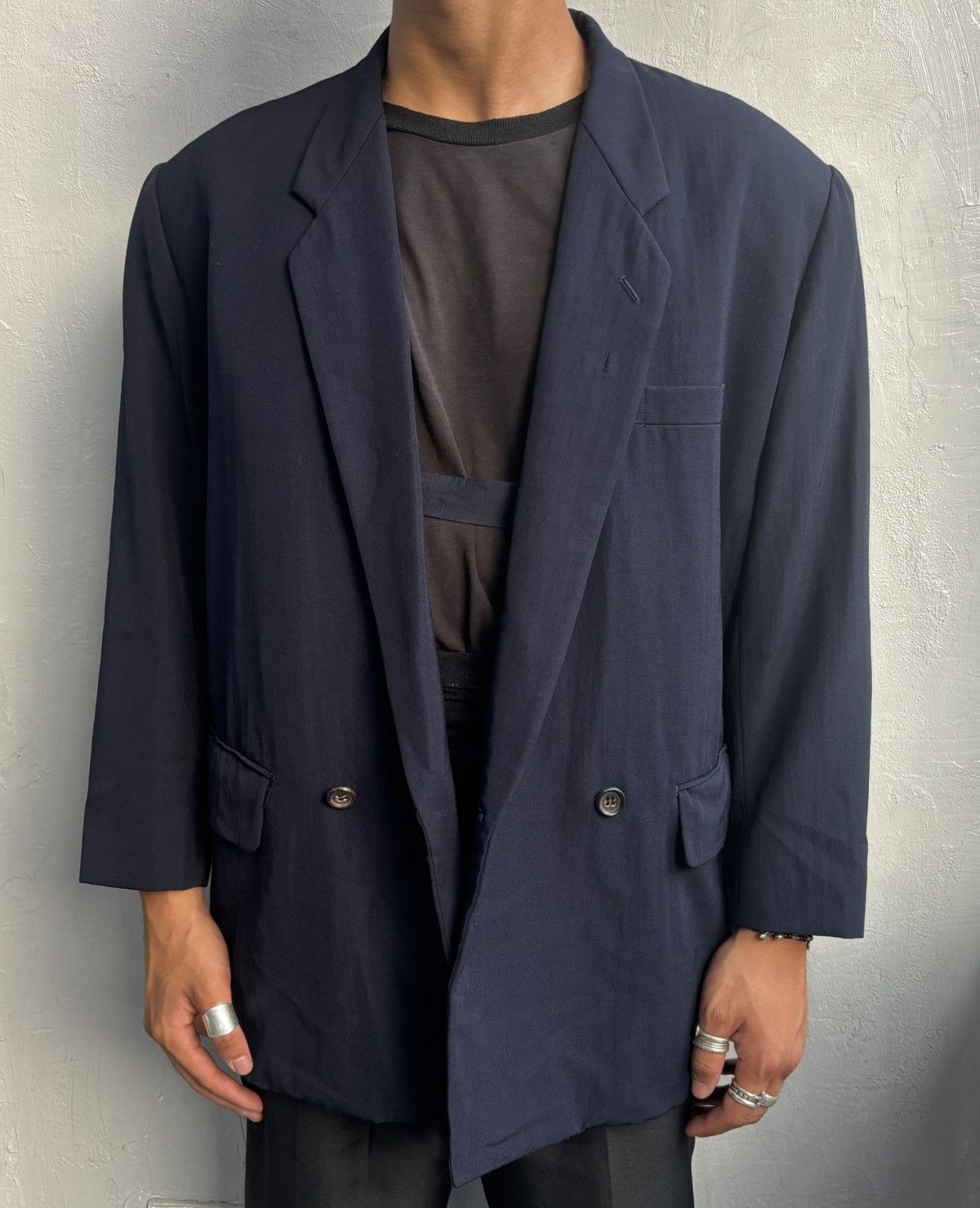 Comme des Garcons Homme Plus Comme Des Garcons Homme Plus 80s oversized wool blazer Size 48S - 4 Thumbnail
